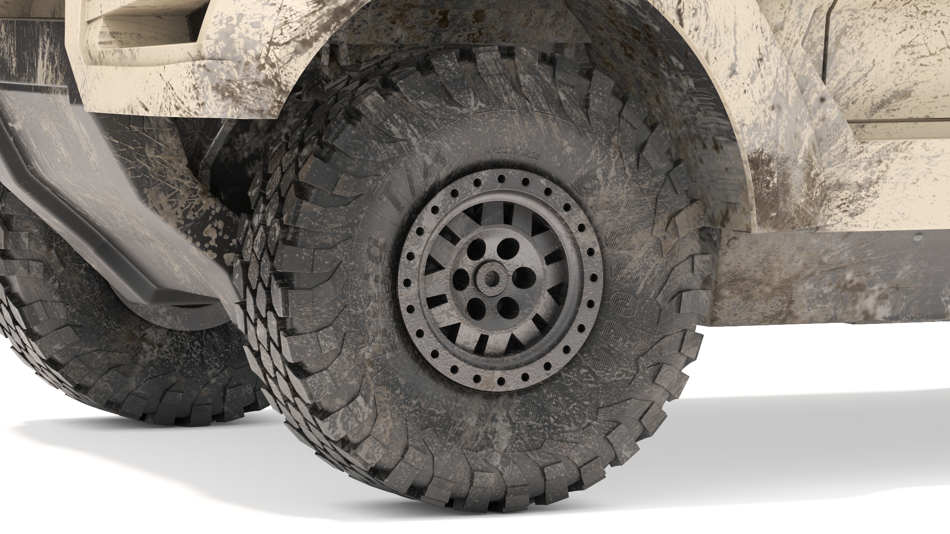 3D Dirty Car Cockerill I-X with Turret Up model