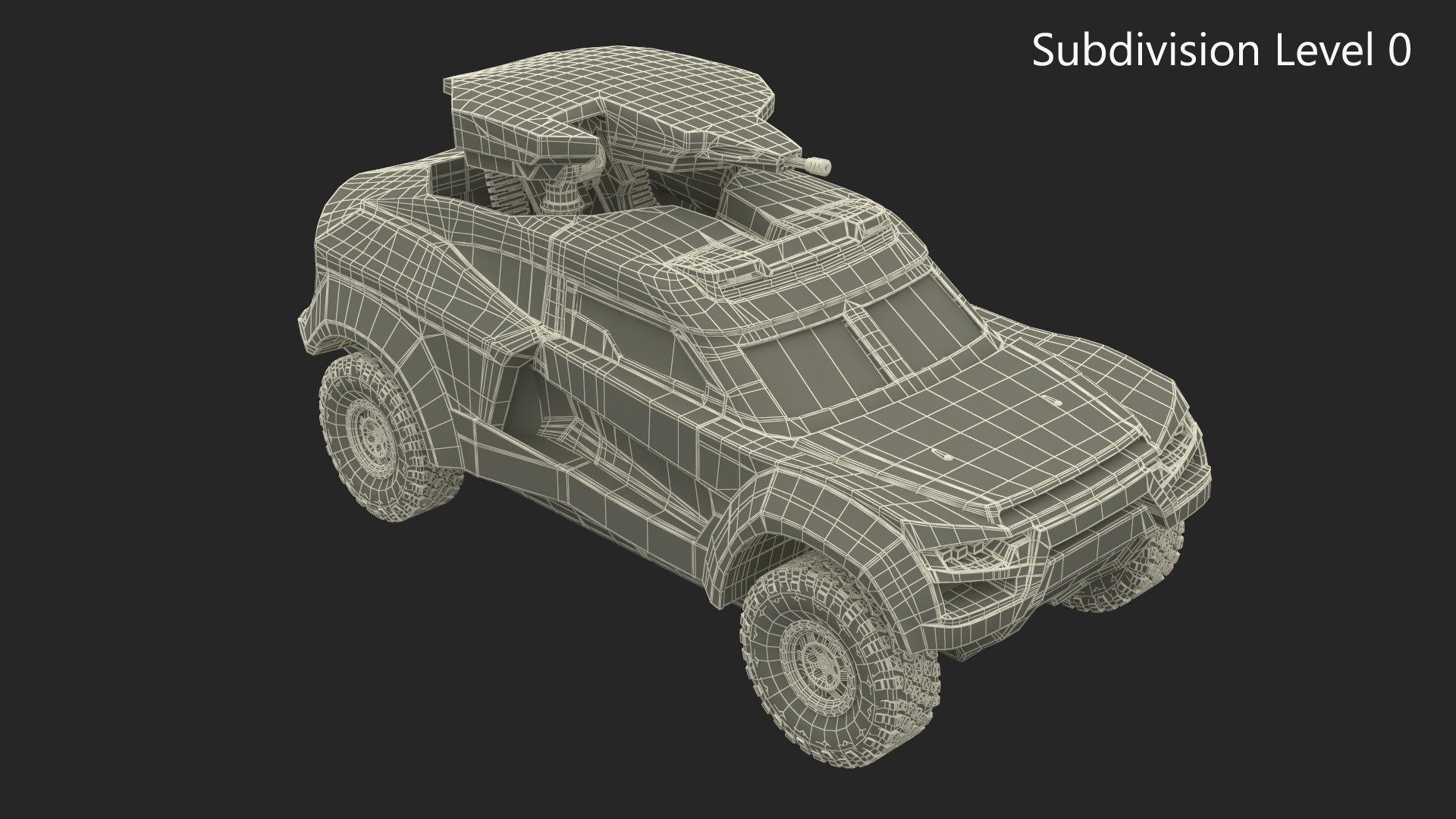 3D Dirty Car Cockerill I-X with Turret Up model