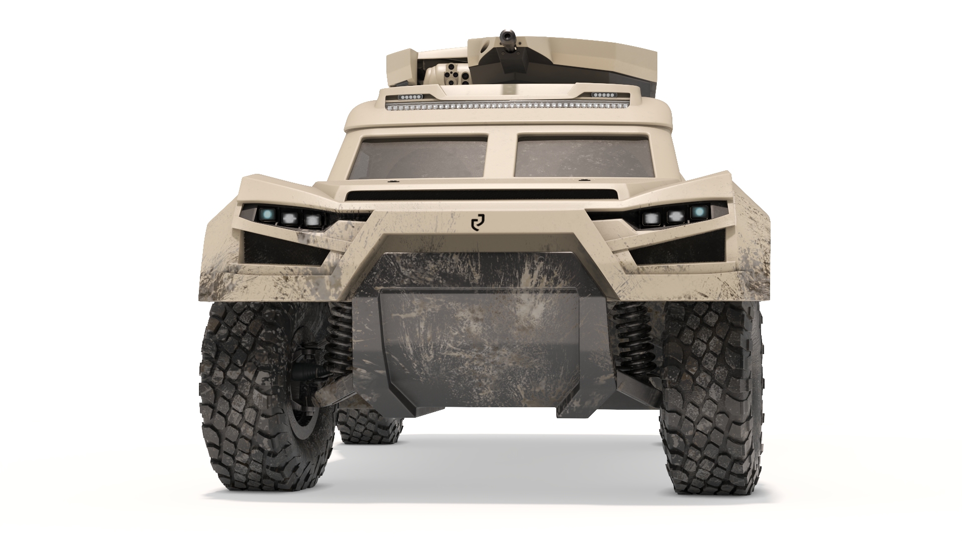 3D Dirty Car Cockerill I-X with Turret Up model
