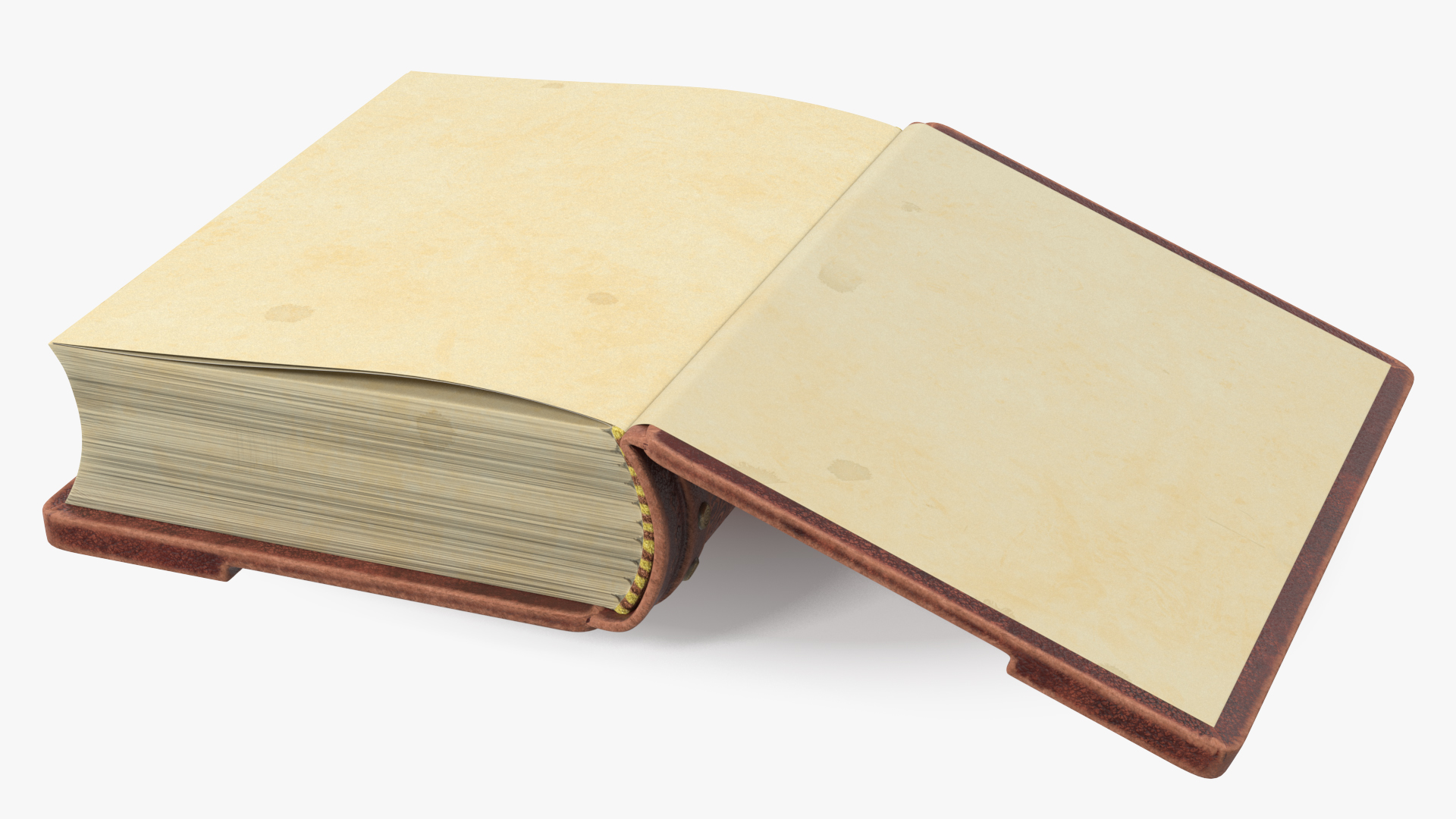 3D Vintage Ornate Book Brown Leather model