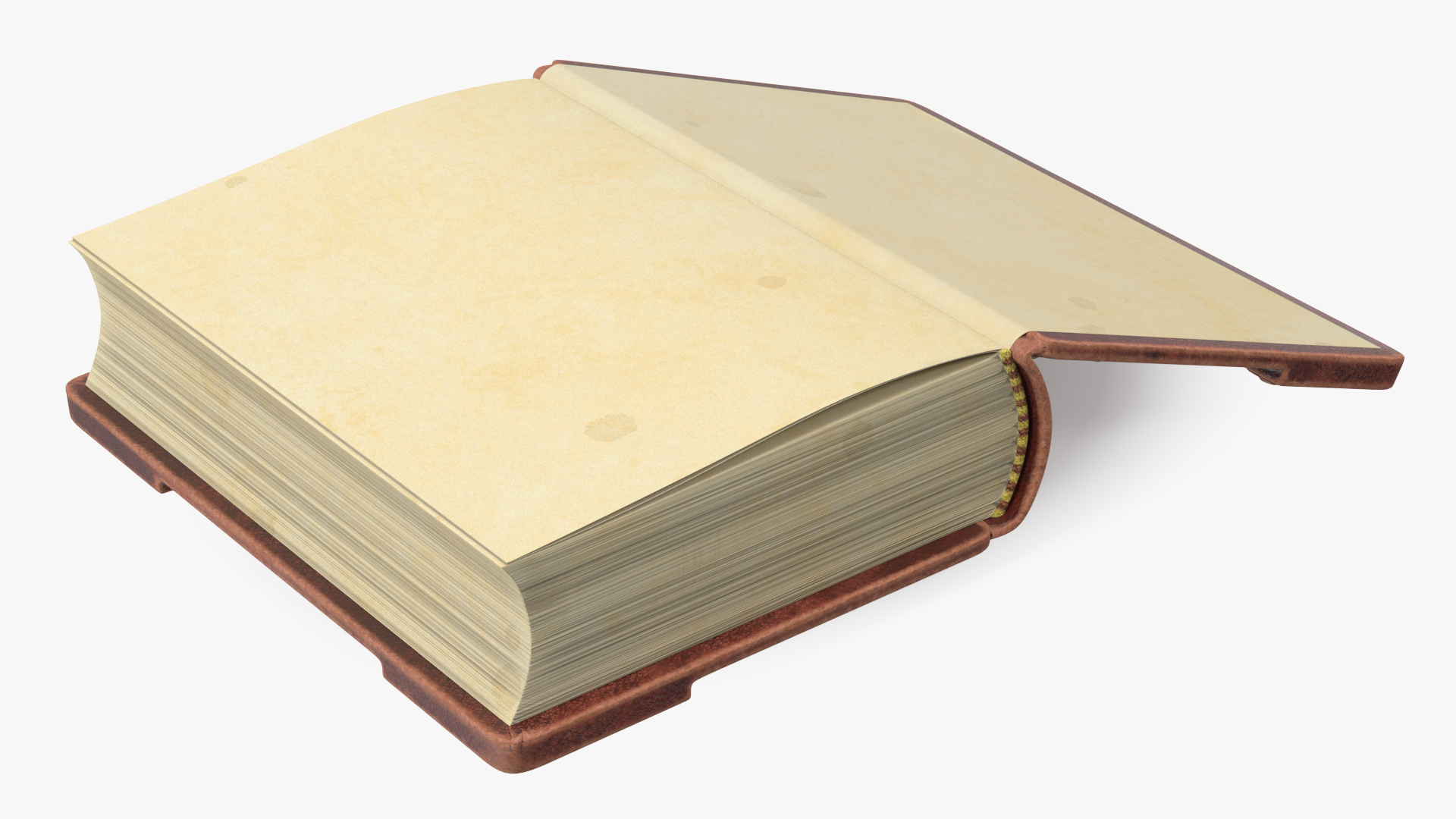 3D Vintage Ornate Book Brown Leather model
