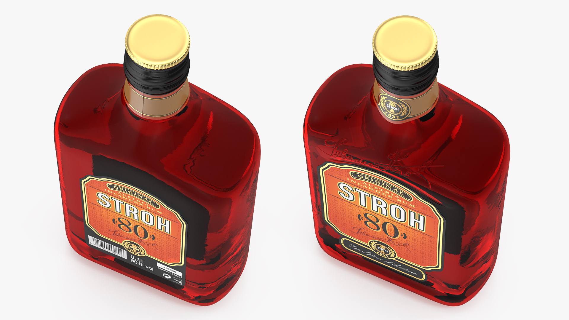 Stroh 80 Rum Bottle 3D model