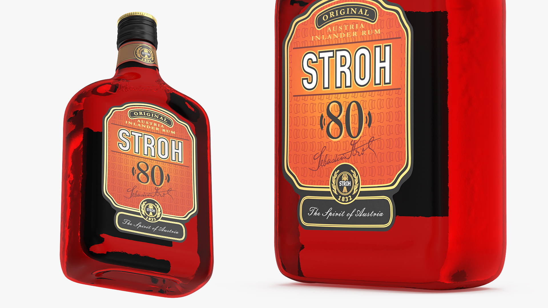 Stroh 80 Rum Bottle 3D model