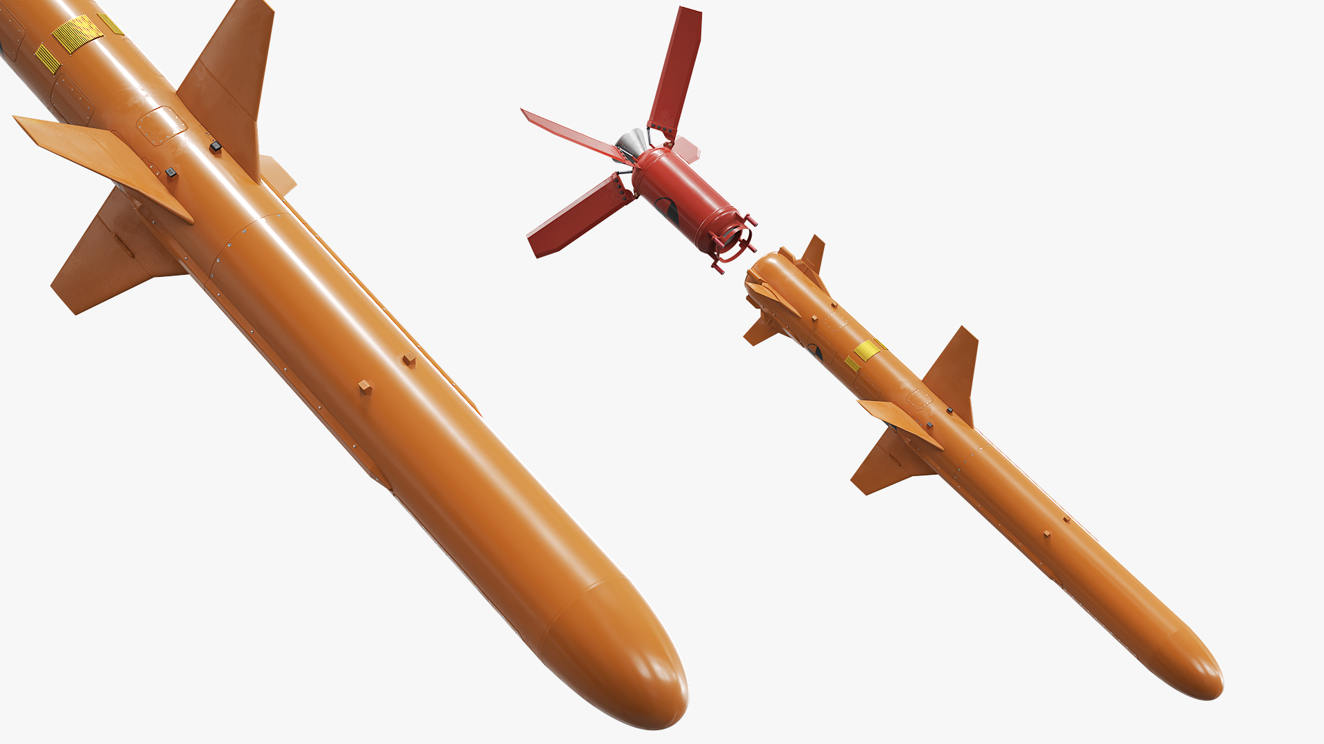 Training Target Missile with Foldable Fins - view 2