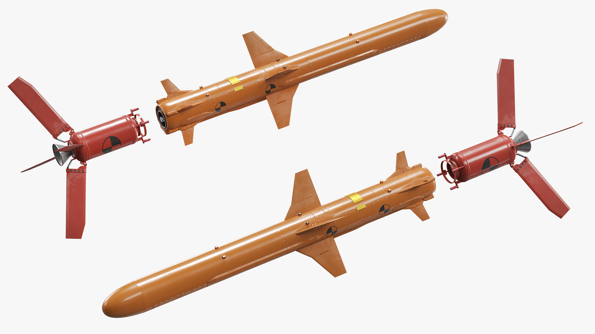 Training Target Missile with Foldable Fins - view 4