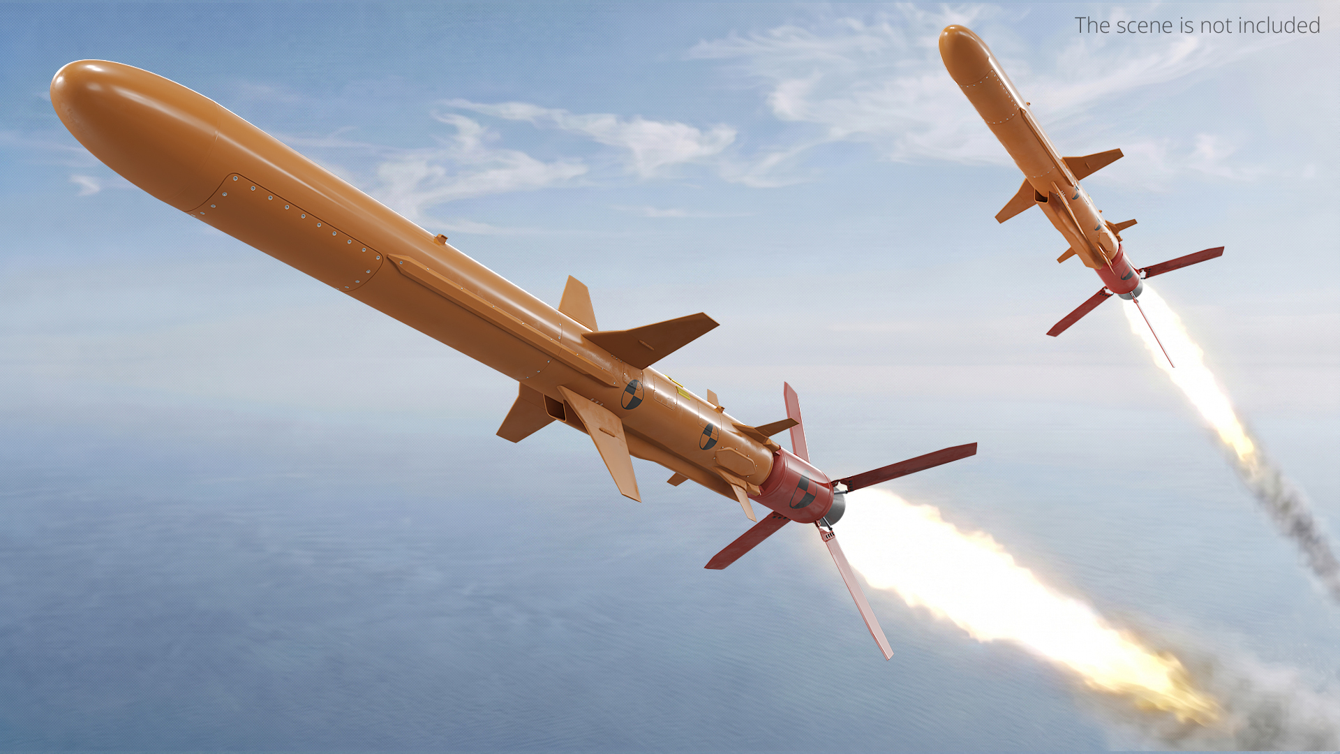 Training Target Missile with Foldable Fins - view 3