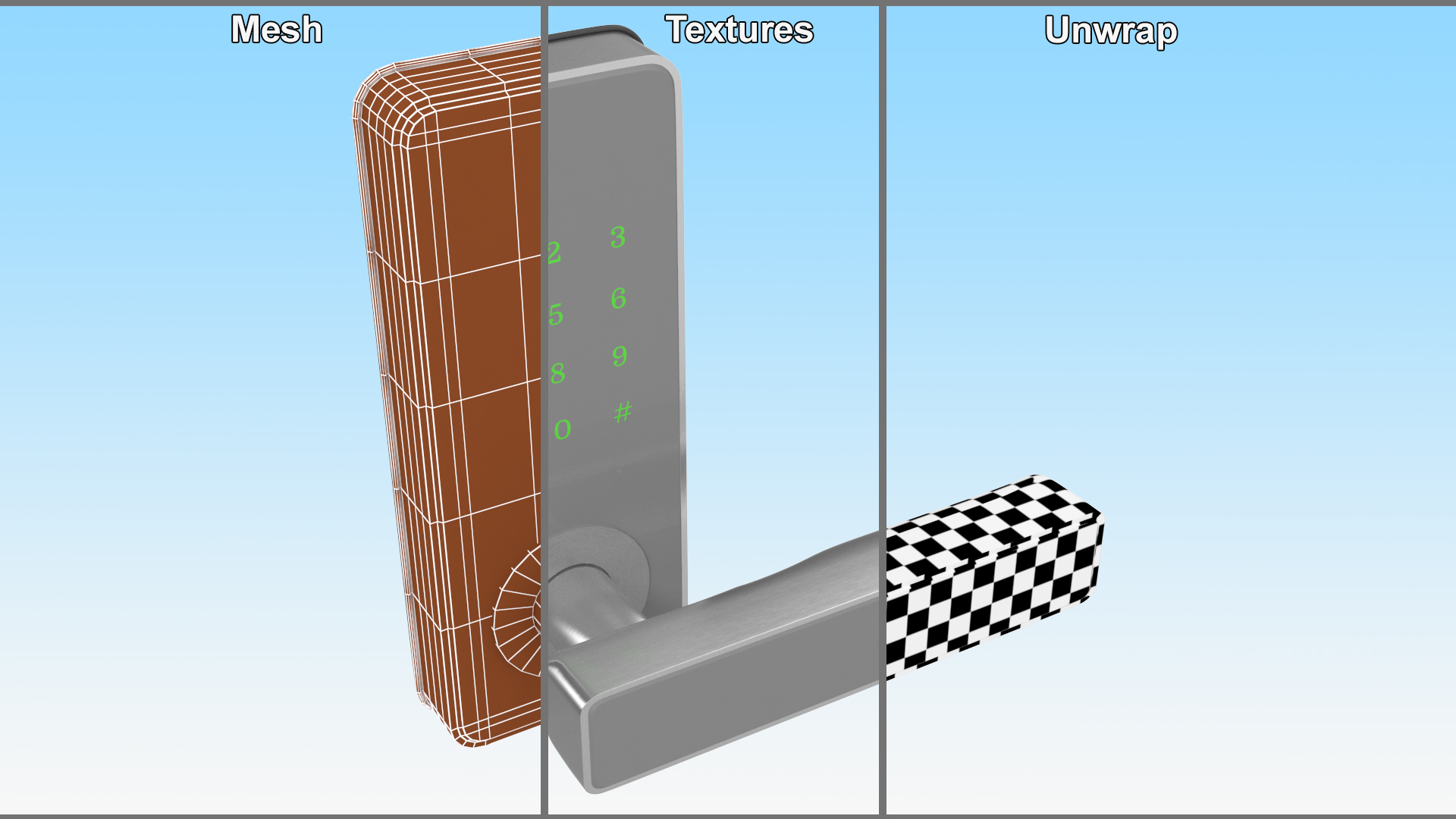 Smart Handle Lock 3D
