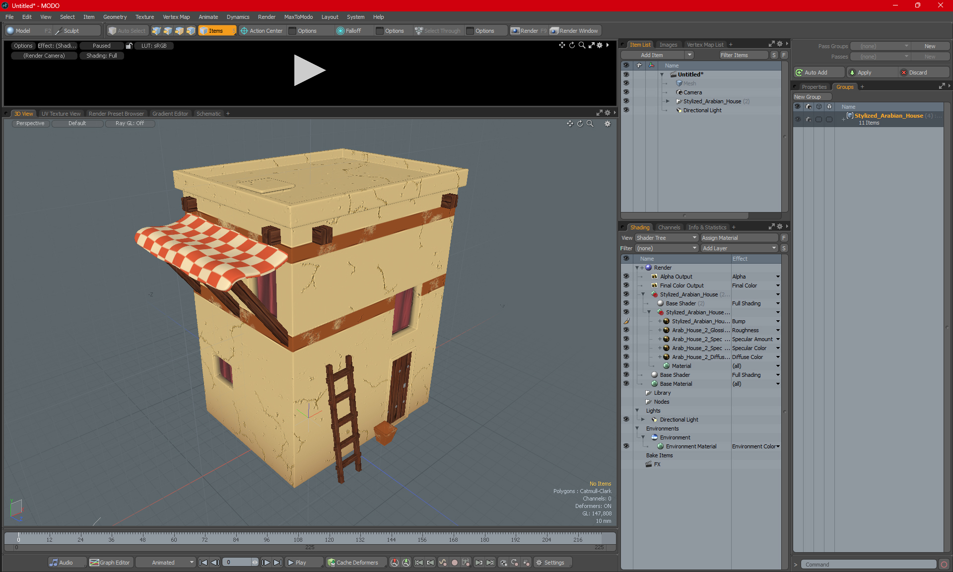 Stylized Arabian House 3D