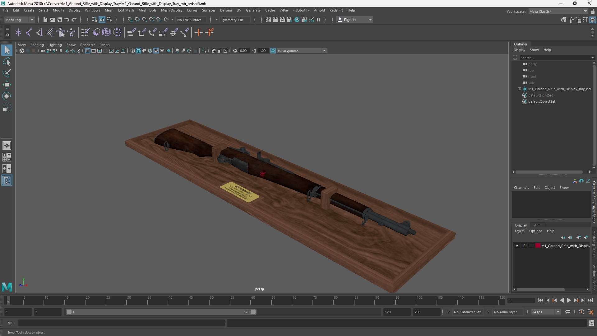 M1 Garand Rifle with Display Tray - view 11