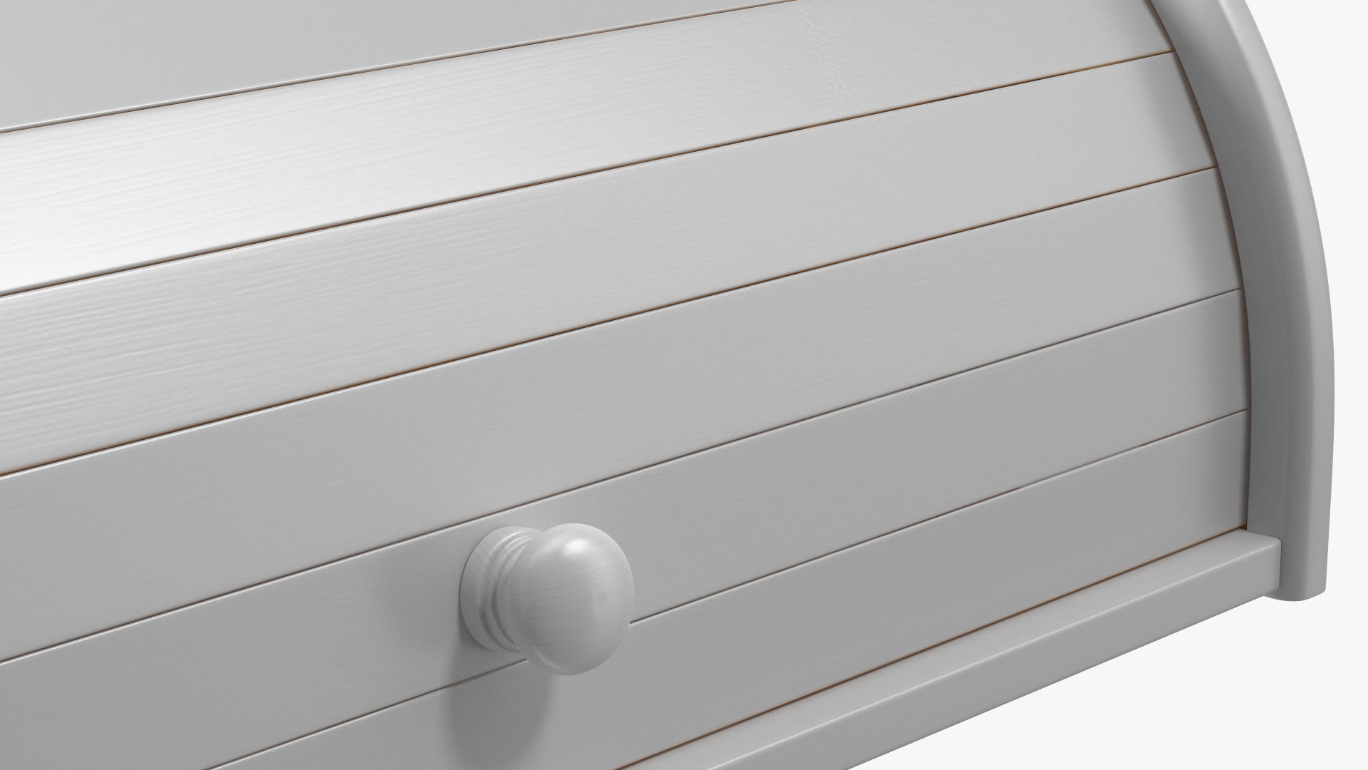 Bread Box Bamboo White Rigged 3D model