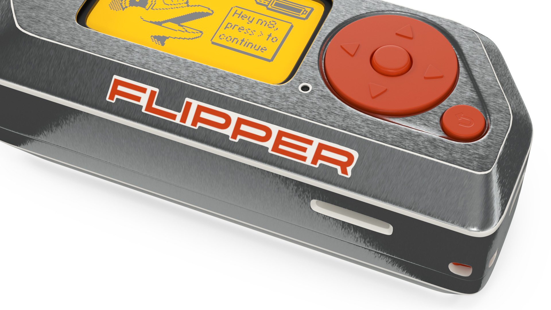 Hacking Multitool Flipper Zero Metallic 3D model
