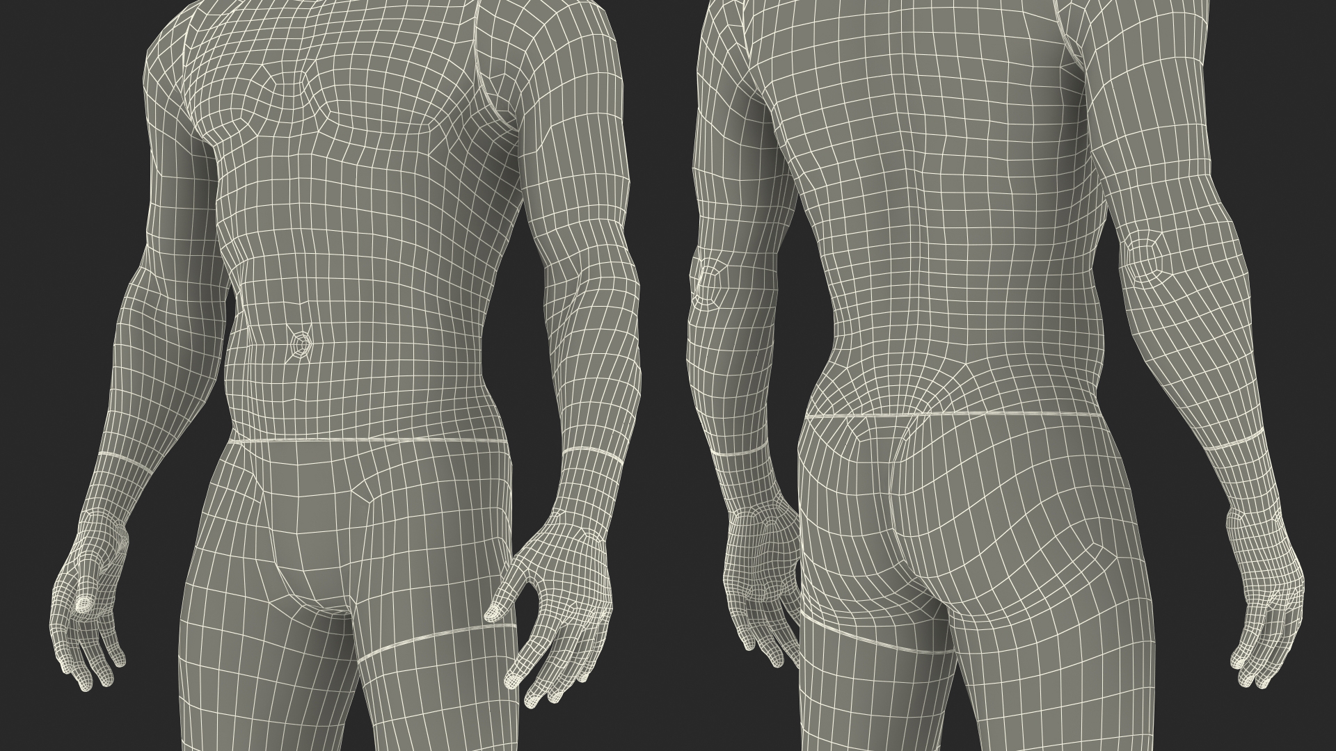 Sports Mannequin Male Black 3D