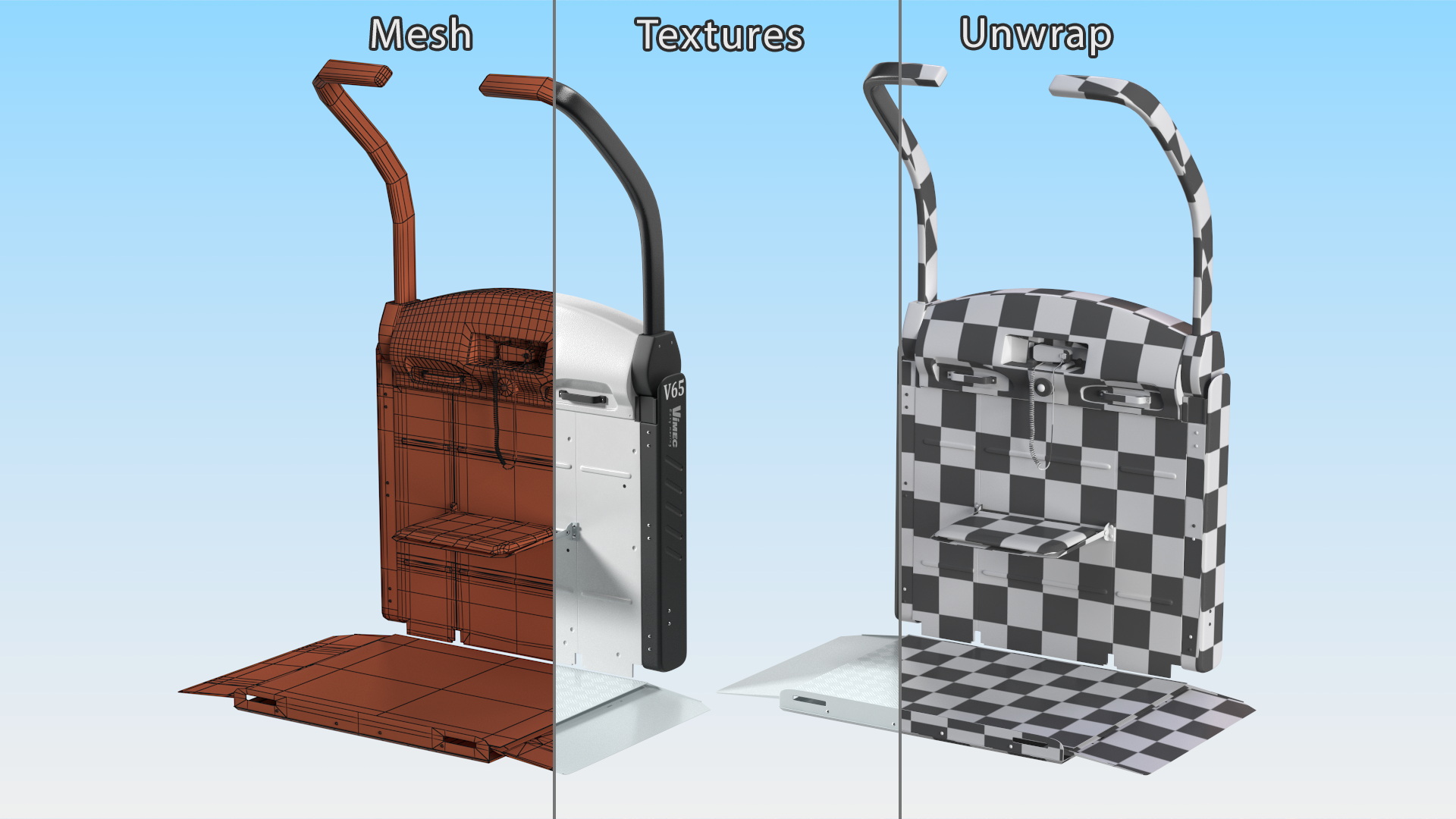 Stairlift Vimec V65 3D model