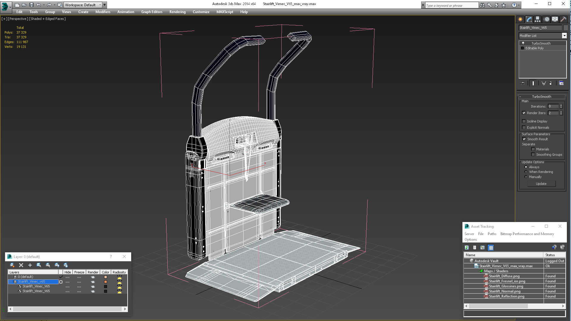 Stairlift Vimec V65 3D model