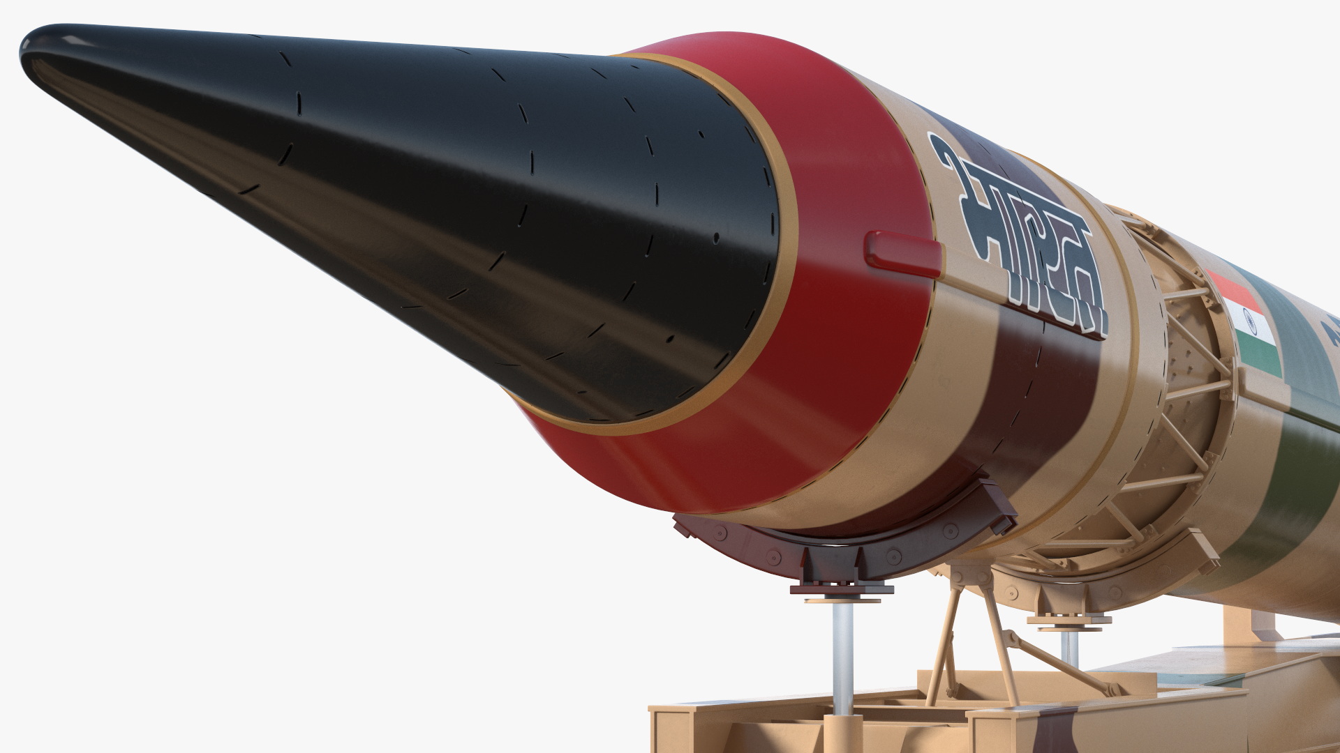 3D Indias Ballistic Missile Defence System Agni III model