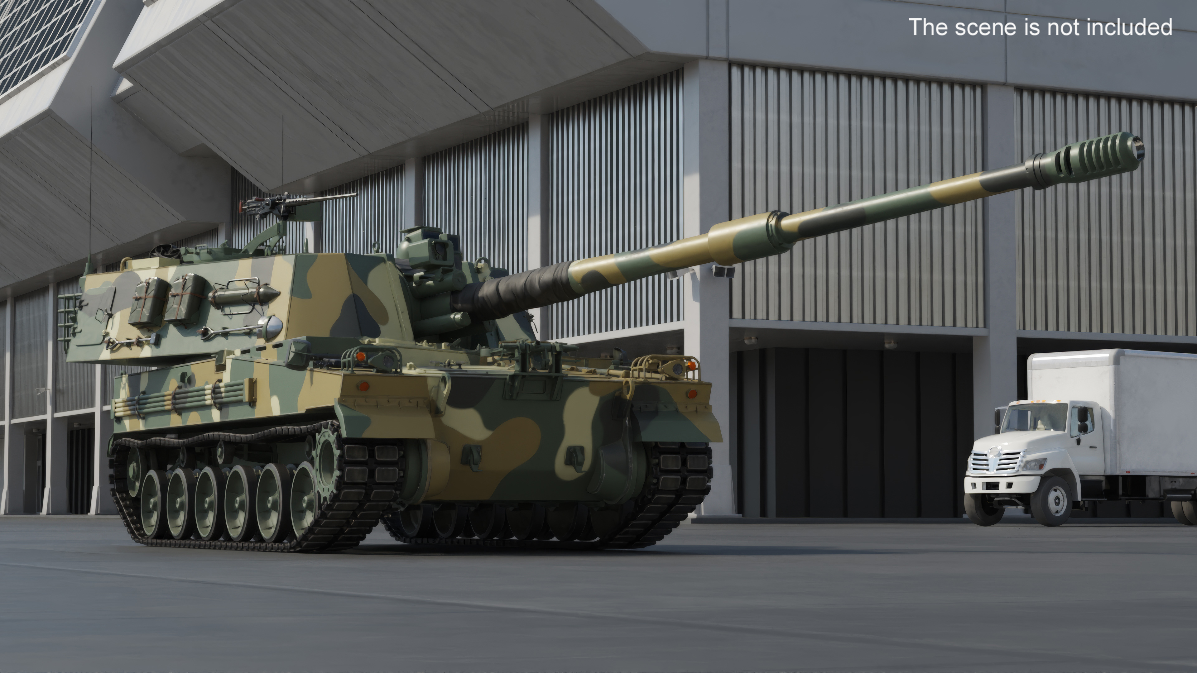 K9 Thunder South Korean Howitzer Rigged 3D model