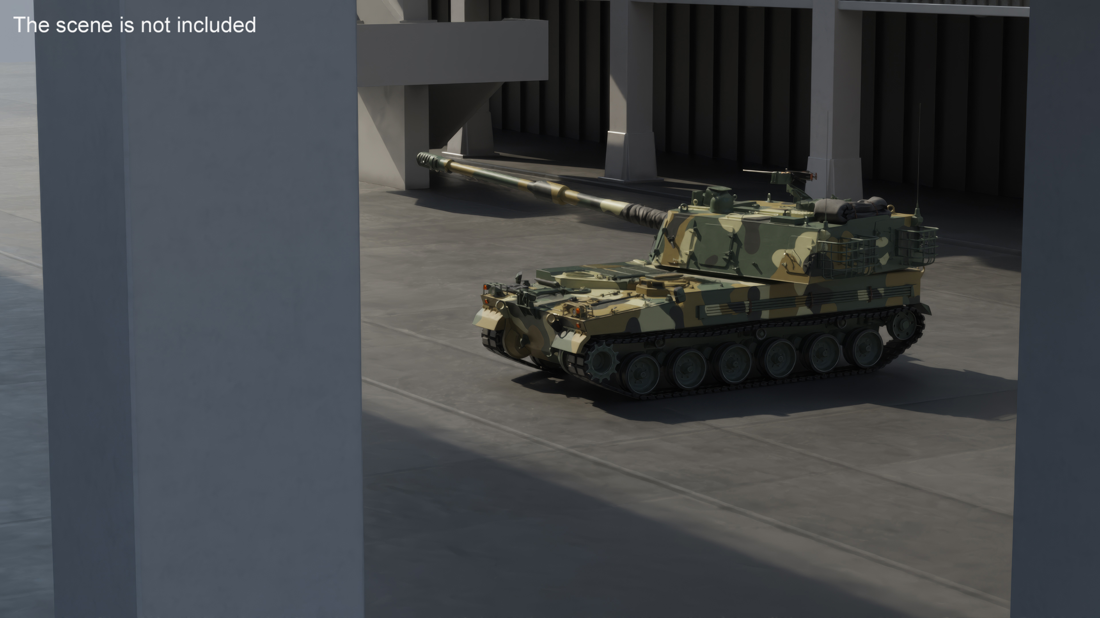 K9 Thunder South Korean Howitzer Rigged 3D model