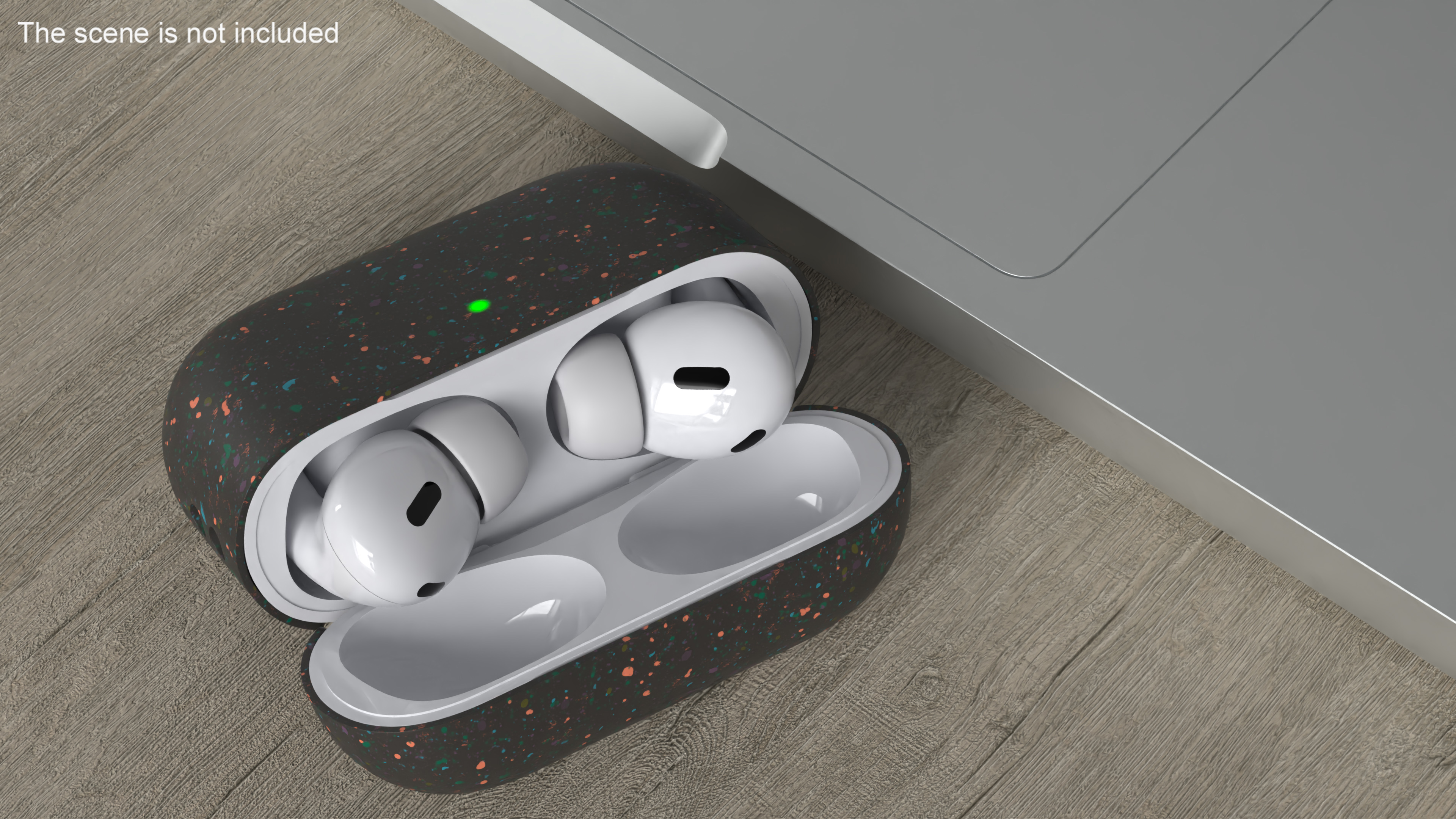3D model Apple AirPods Pro 2 USB-C with Silicone Case Black