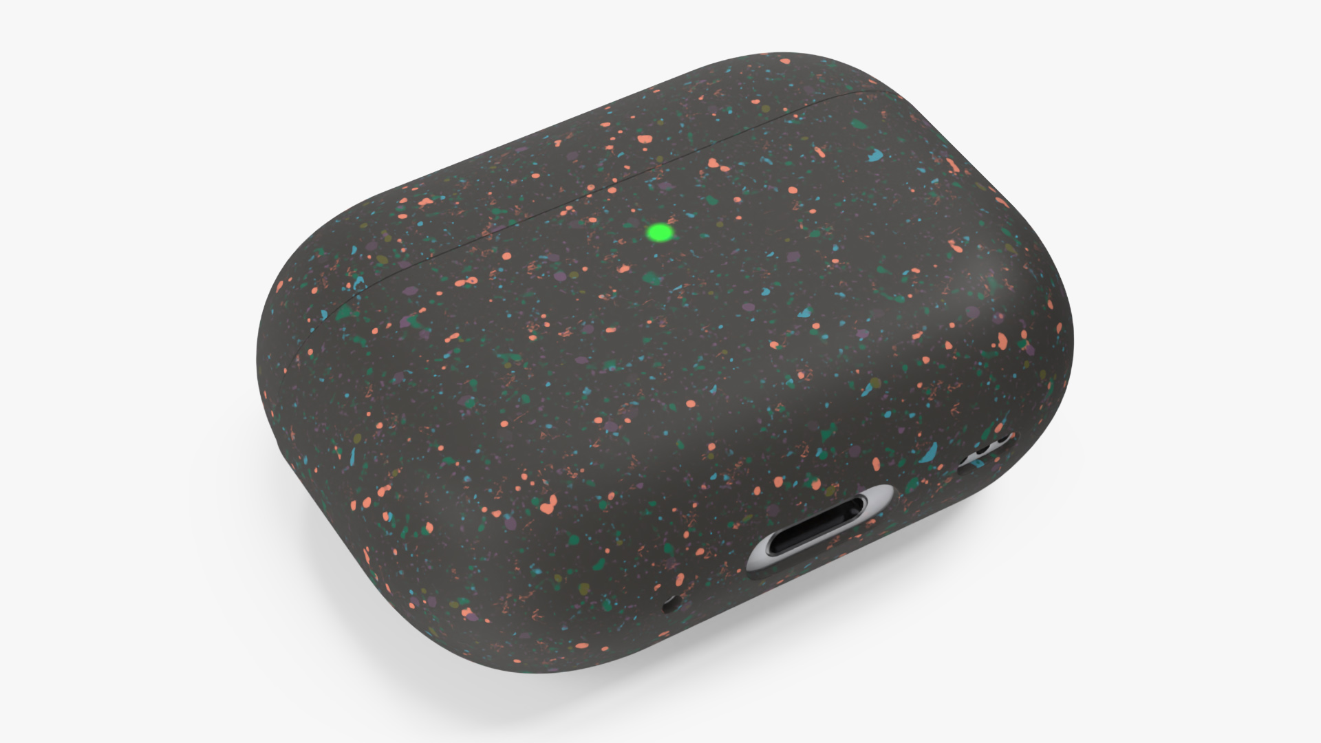 3D model Apple AirPods Pro 2 USB-C with Silicone Case Black