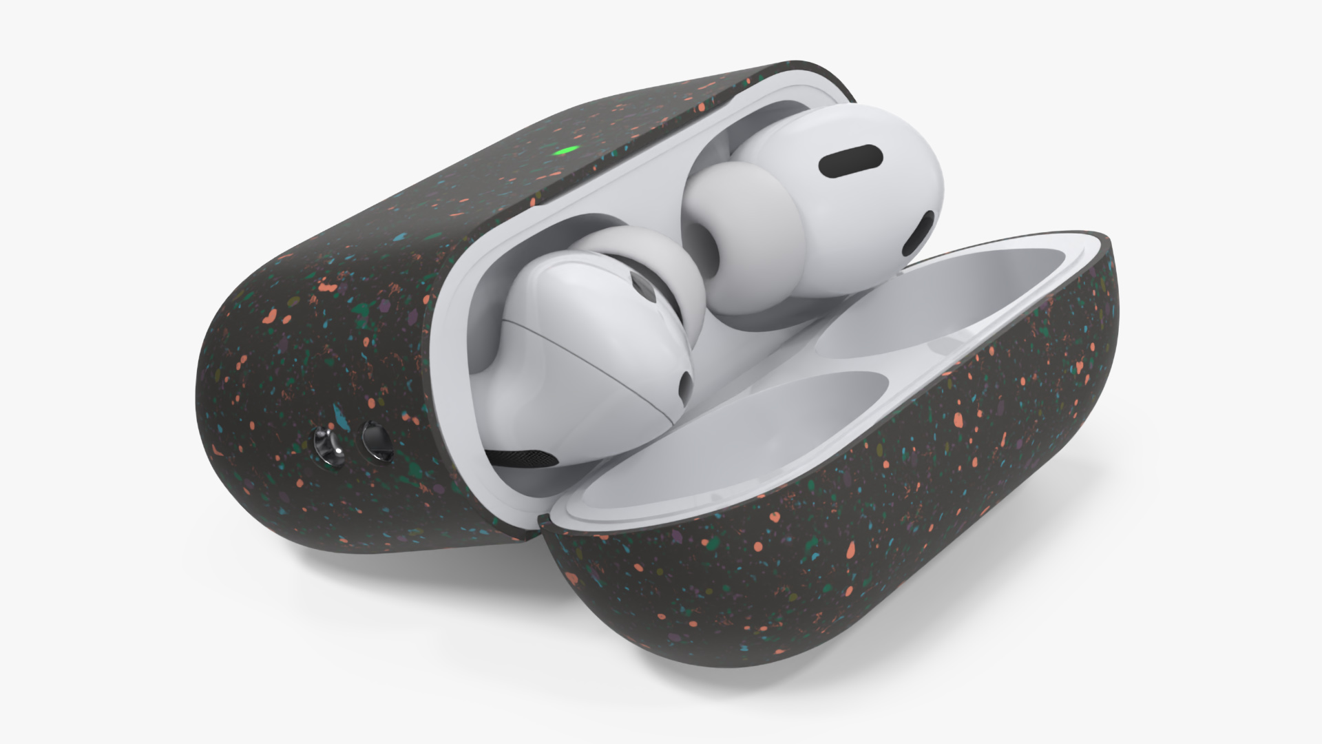3D model Apple AirPods Pro 2 USB-C with Silicone Case Black