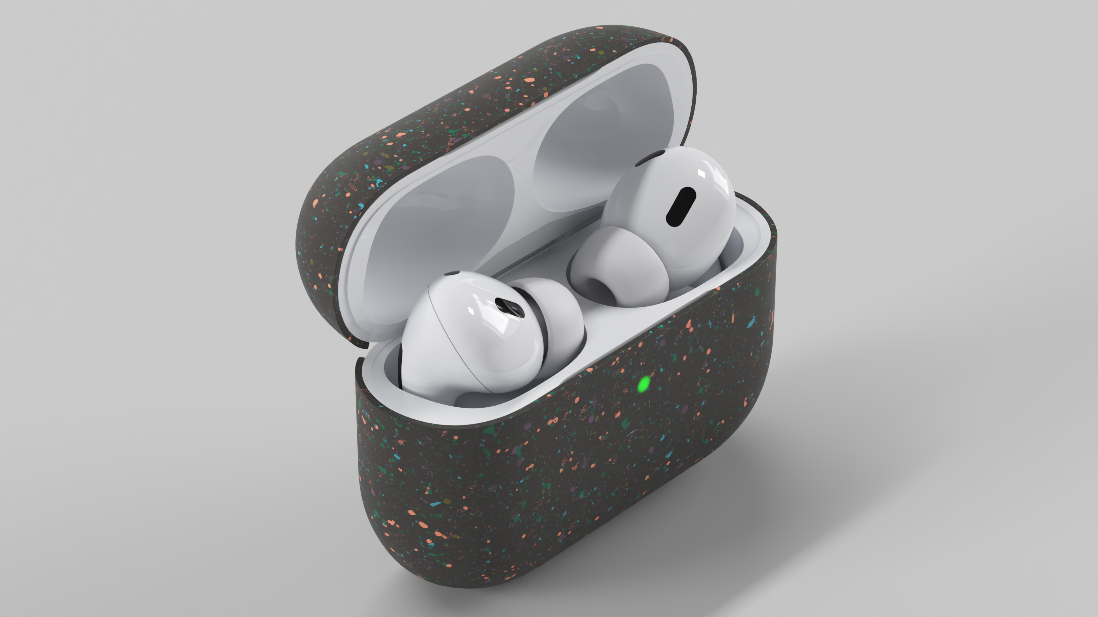 3D model Apple AirPods Pro 2 USB-C with Silicone Case Black