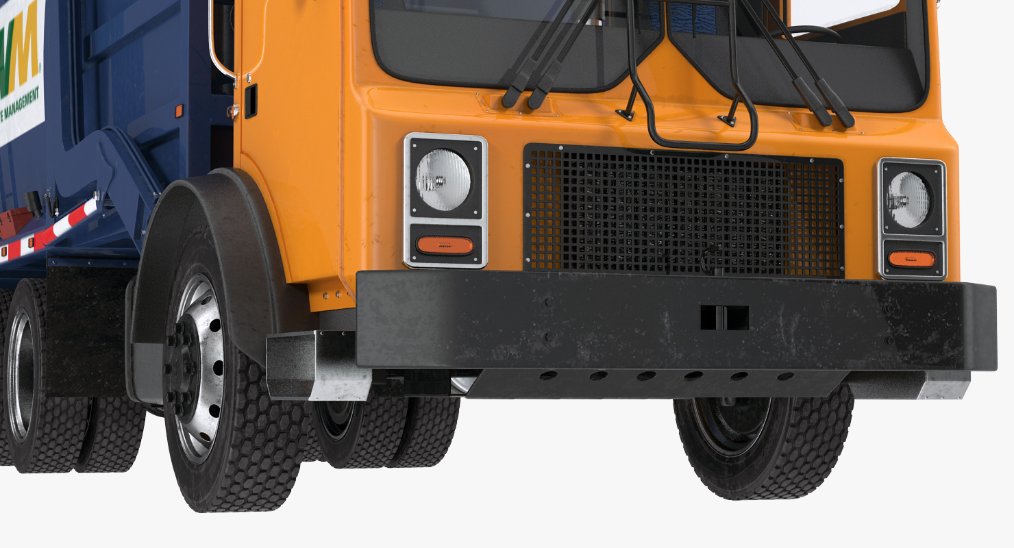 3D Mack Garbage Truck model