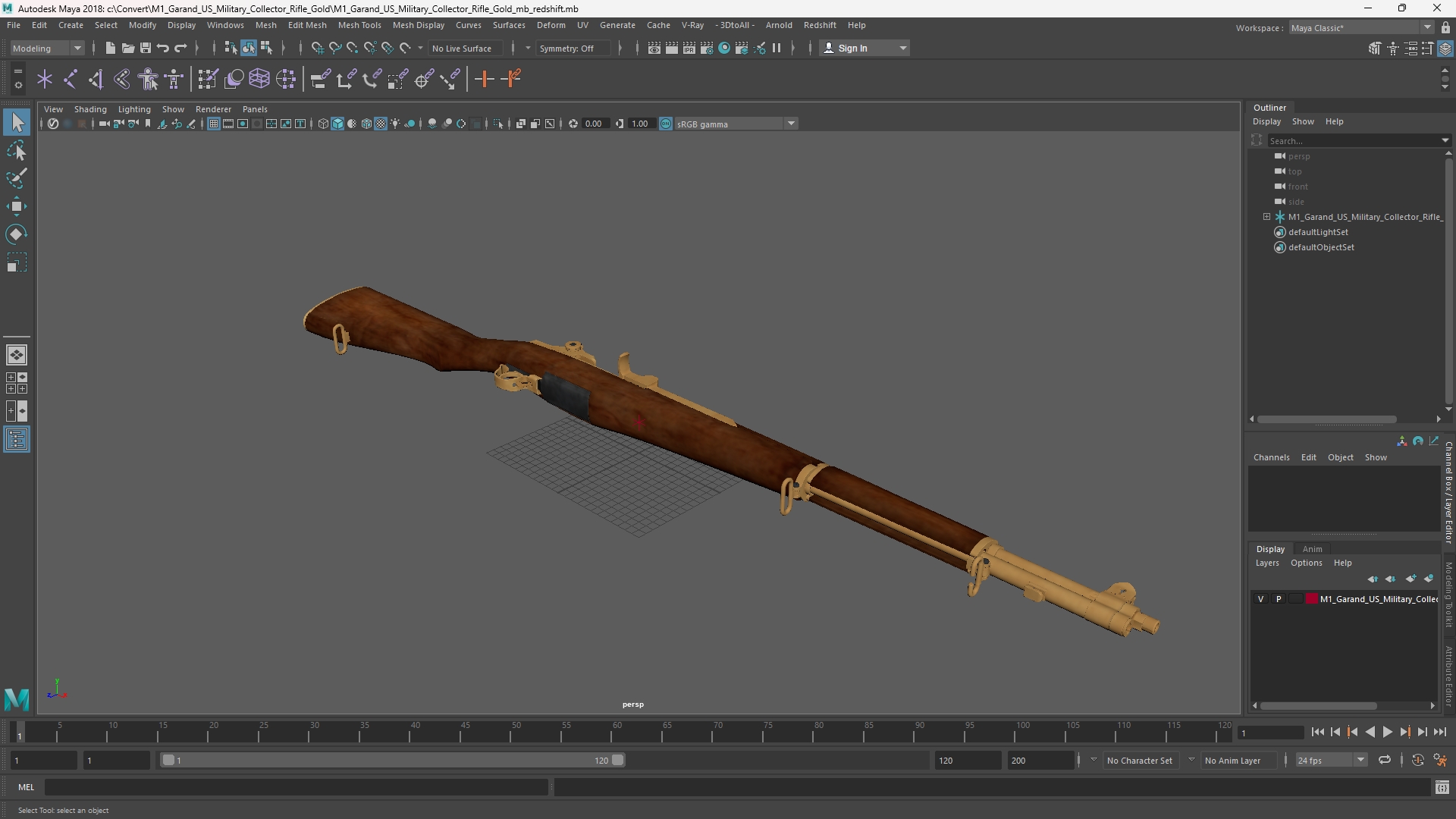 M1 Garand US Military Collector Rifle Gold - view 11