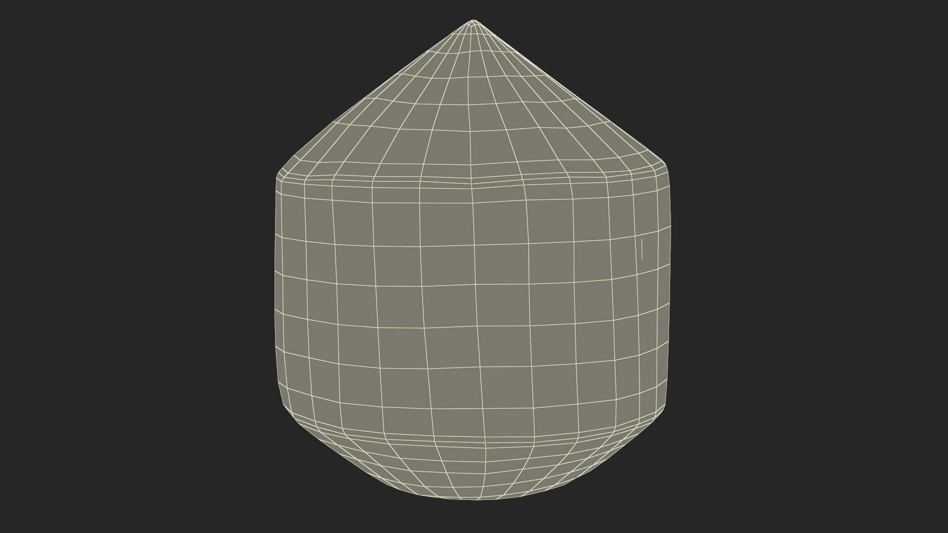 Fresh Shelled Coconut Pack Organic 3D model