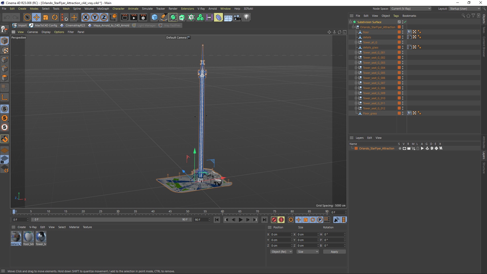 3D Orlando StarFlyer Attraction model