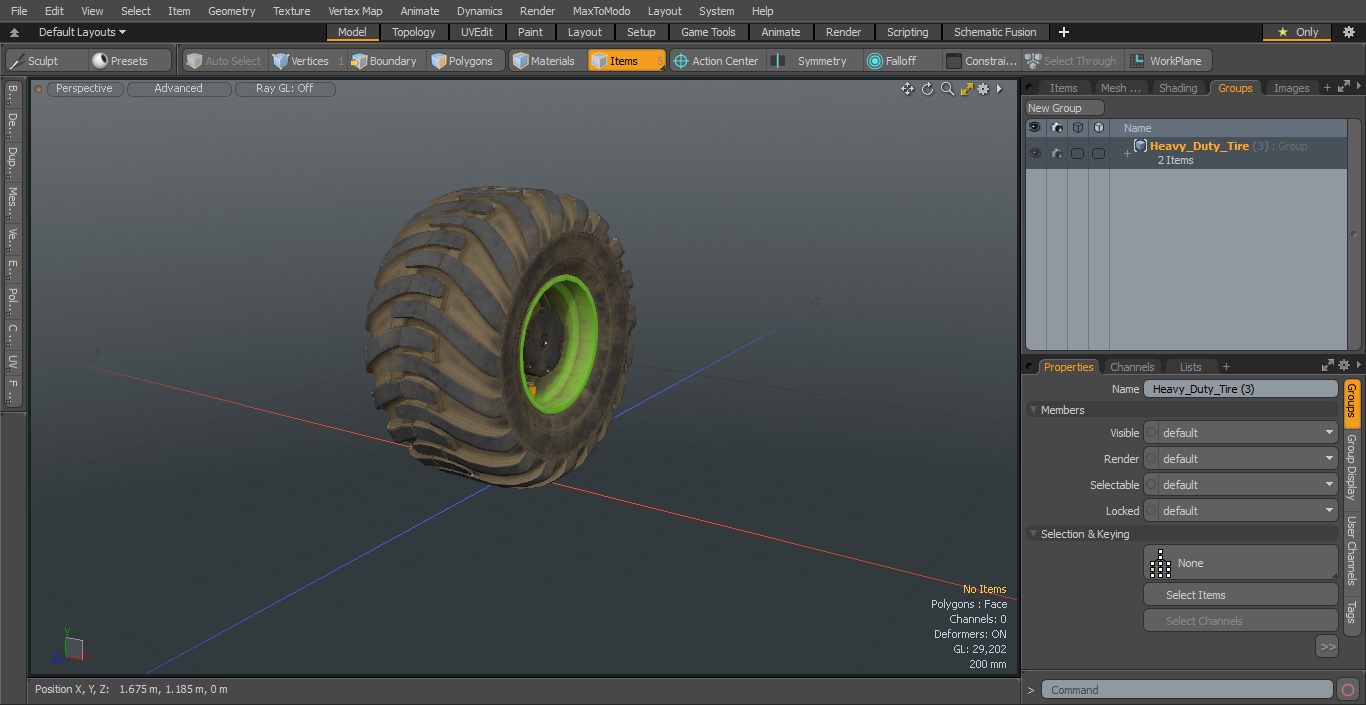 3D model Heavy Duty Tire