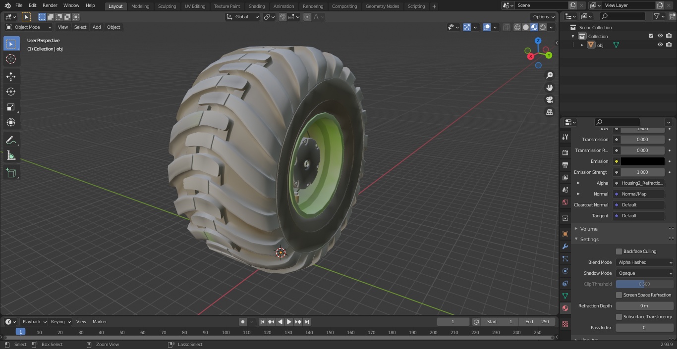 3D model Heavy Duty Tire