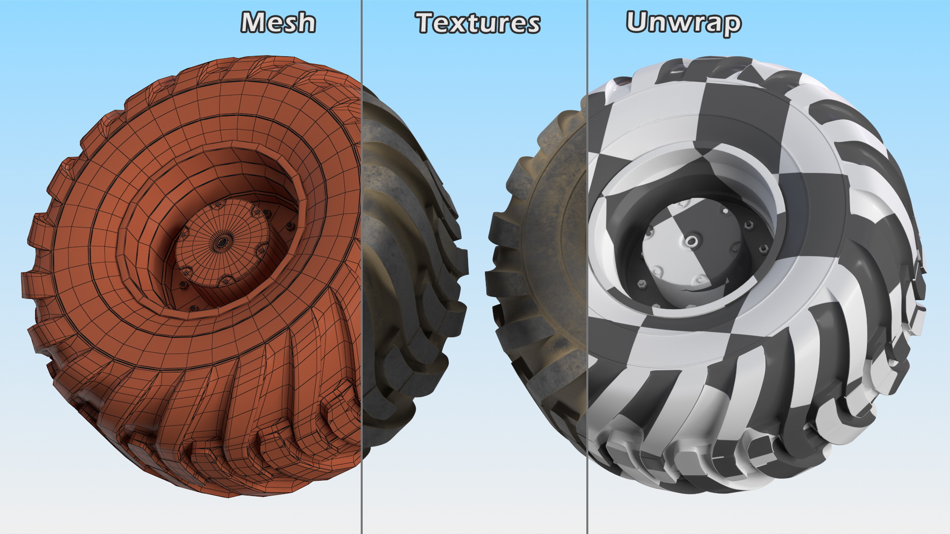 3D model Heavy Duty Tire
