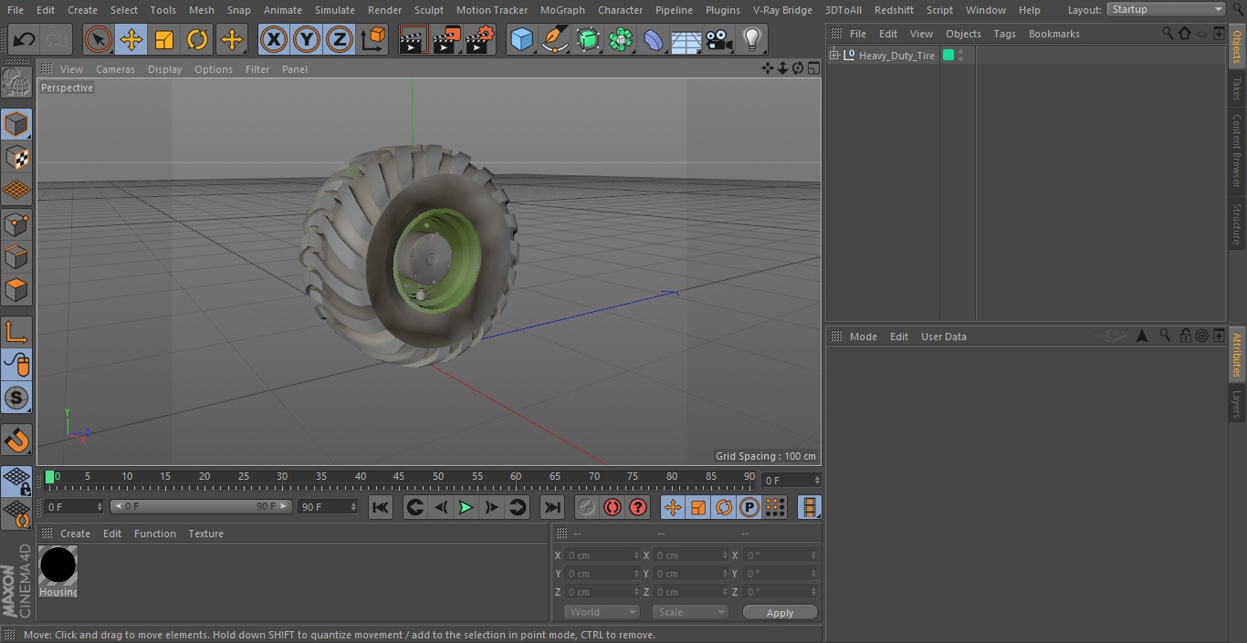 3D model Heavy Duty Tire
