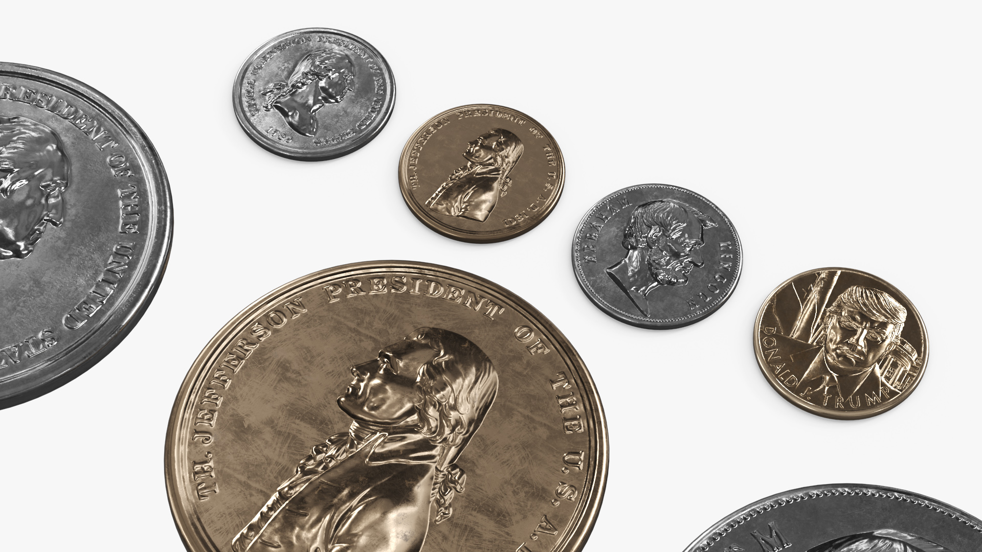 US Presidents Commemorative Medal Set, view 3