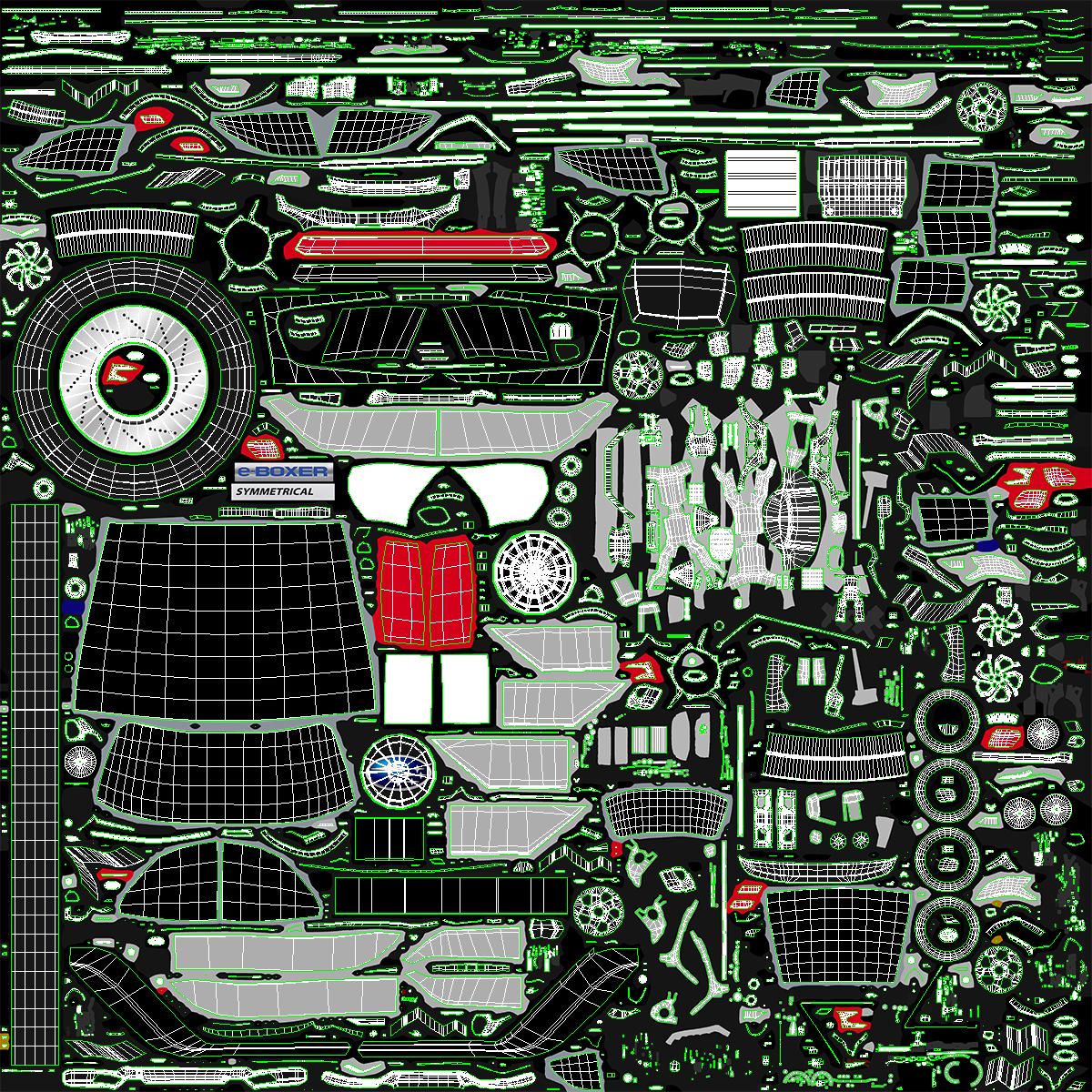 3D Subaru Forester 2022 Green Rigged model