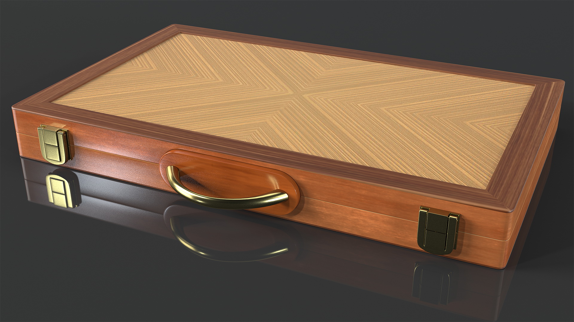 Folded Backgammon Case 3D