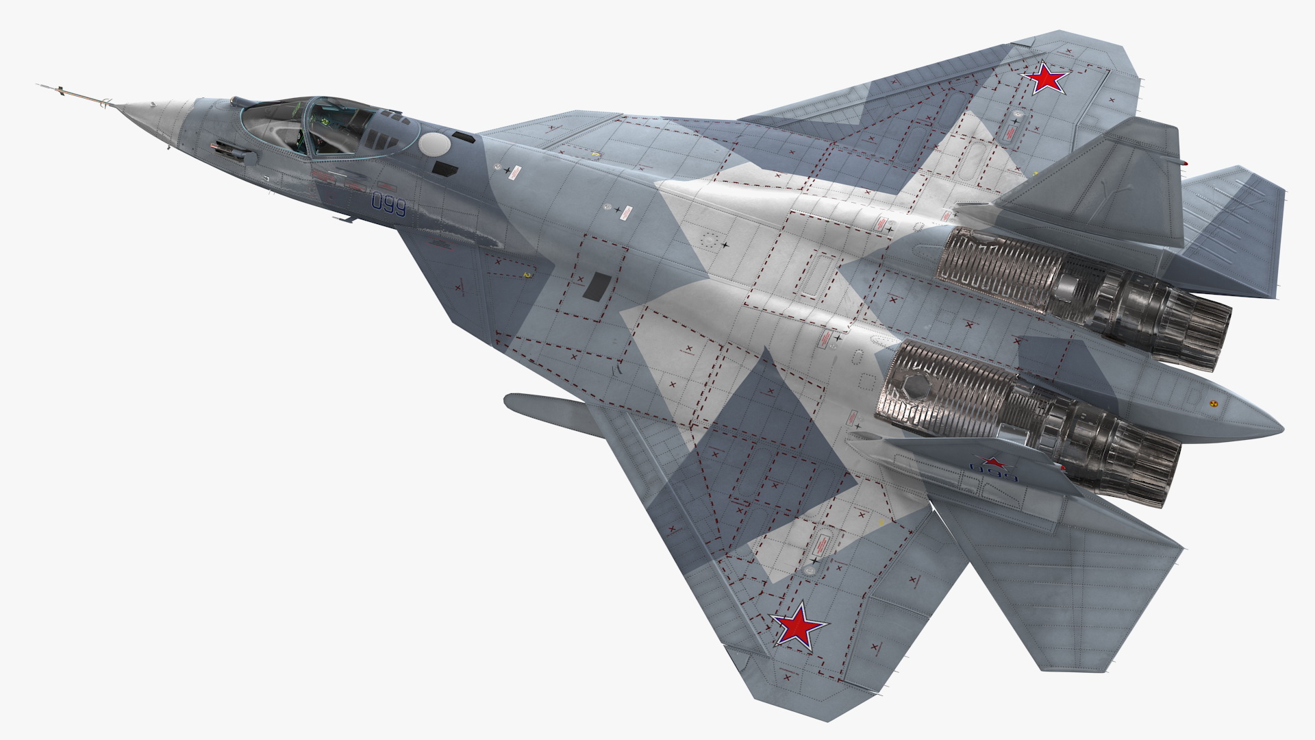 3D Stealth Multirole Fighter SU 57