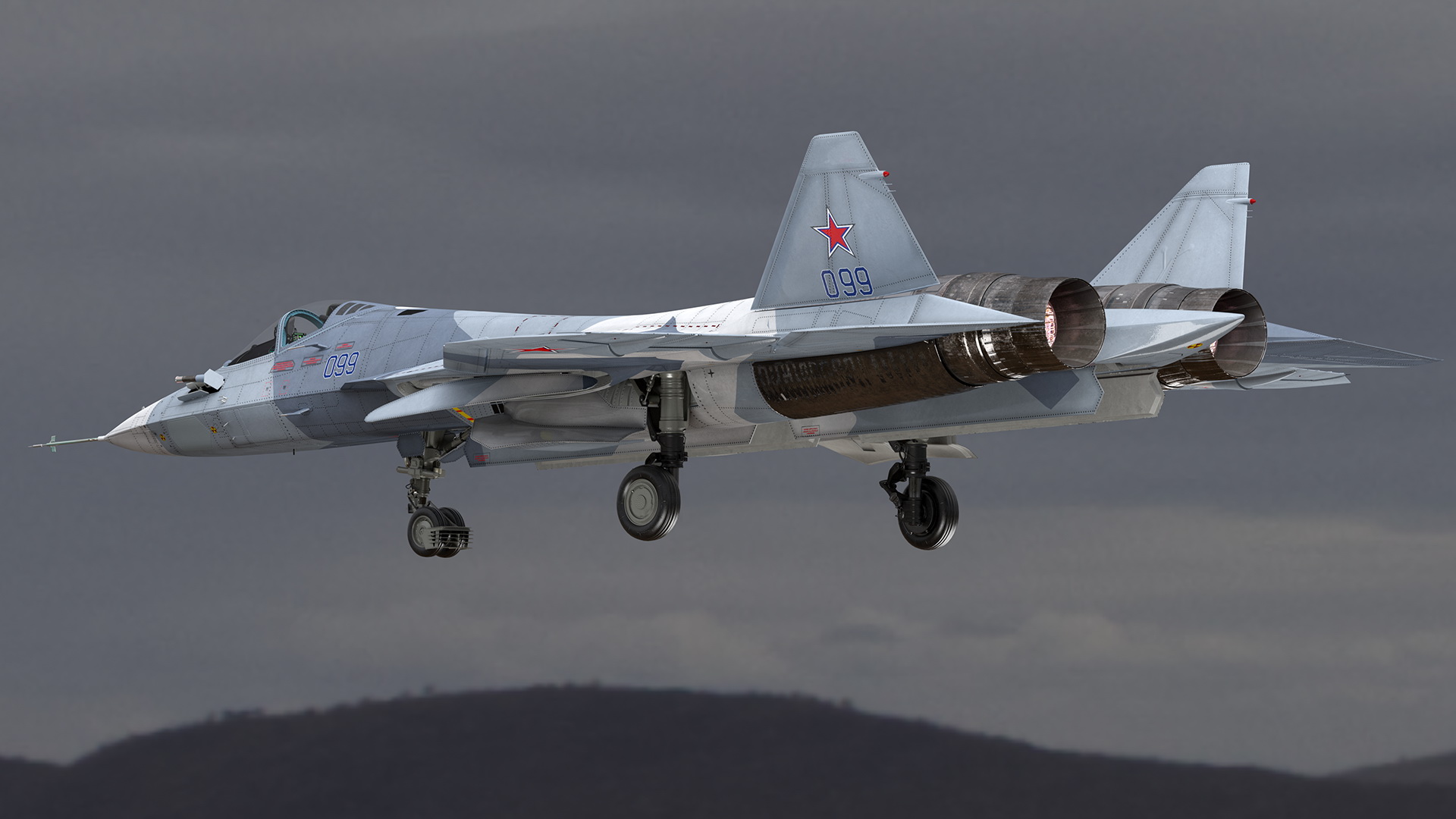 3D Stealth Multirole Fighter SU 57