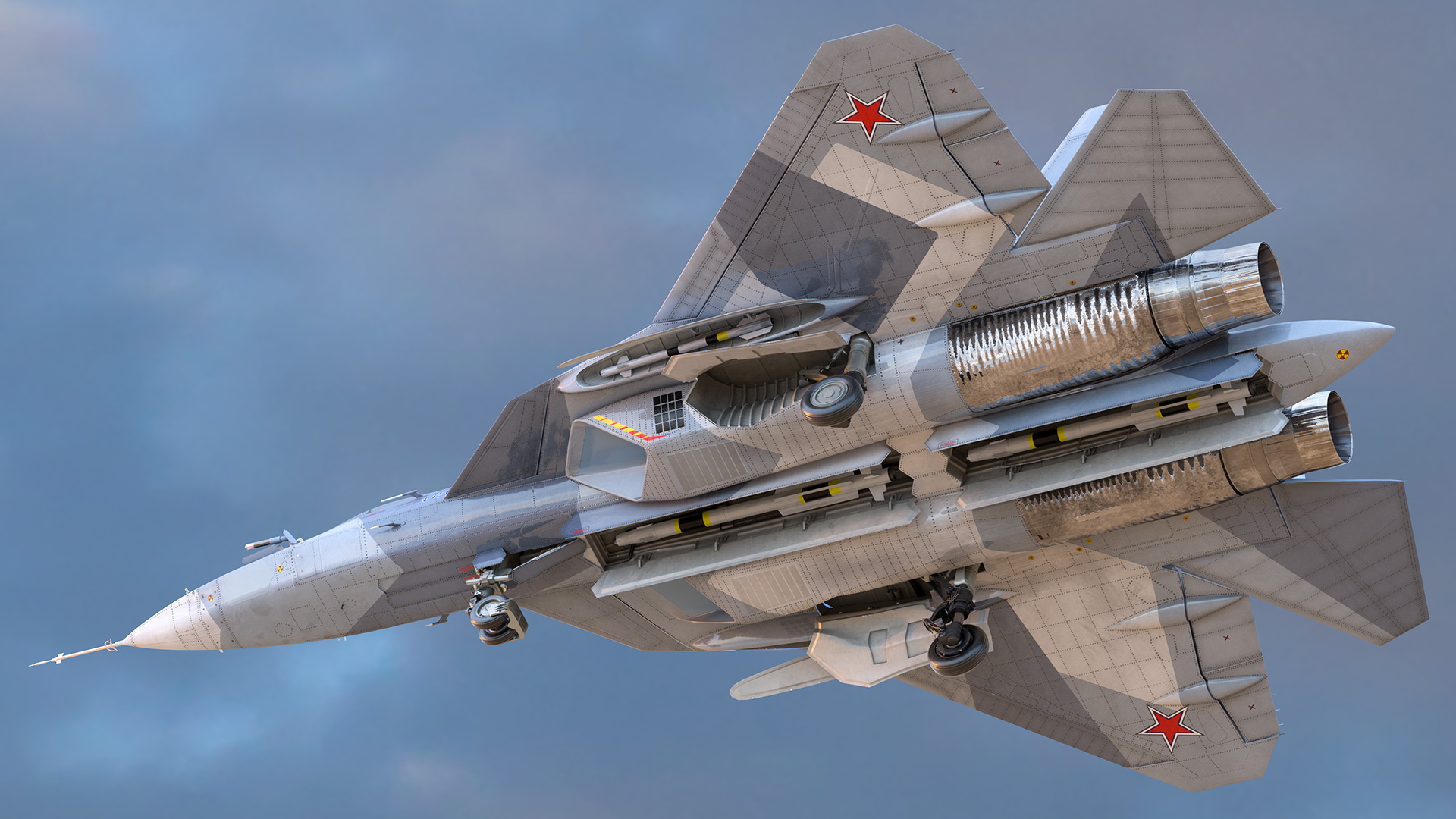 3D Stealth Multirole Fighter SU 57