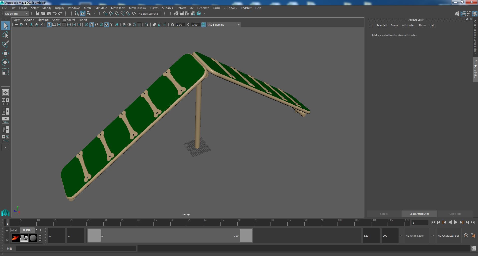 Dog Park Adventure Peak Green 3D model
