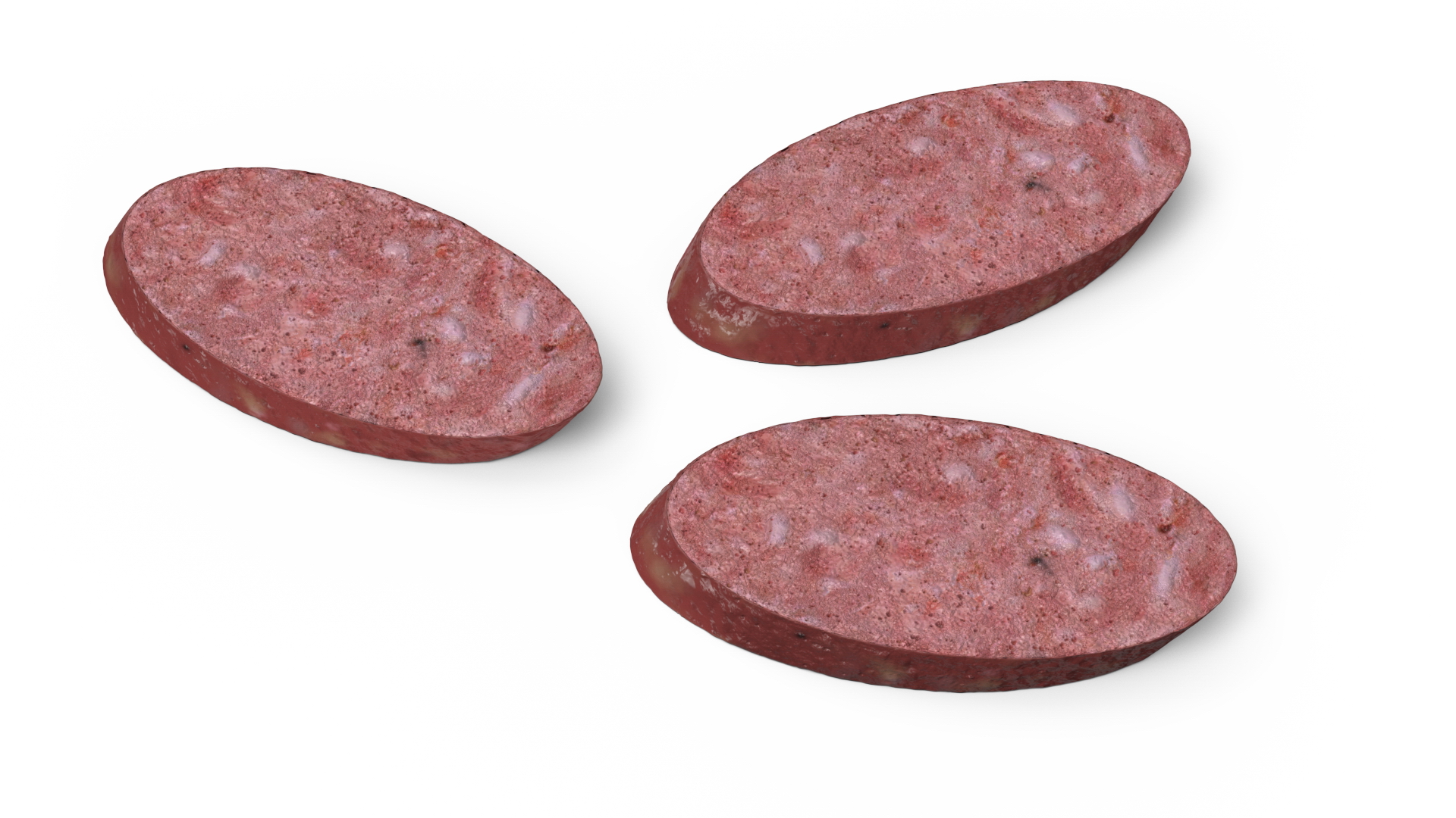 3D model Slice Smoked Sausage