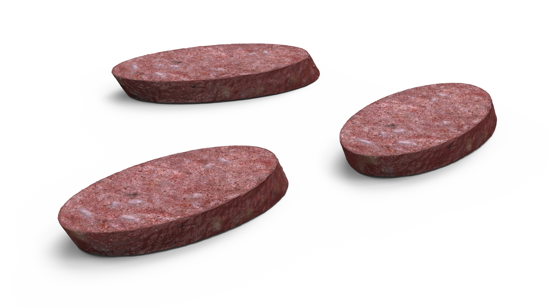 3D model Slice Smoked Sausage