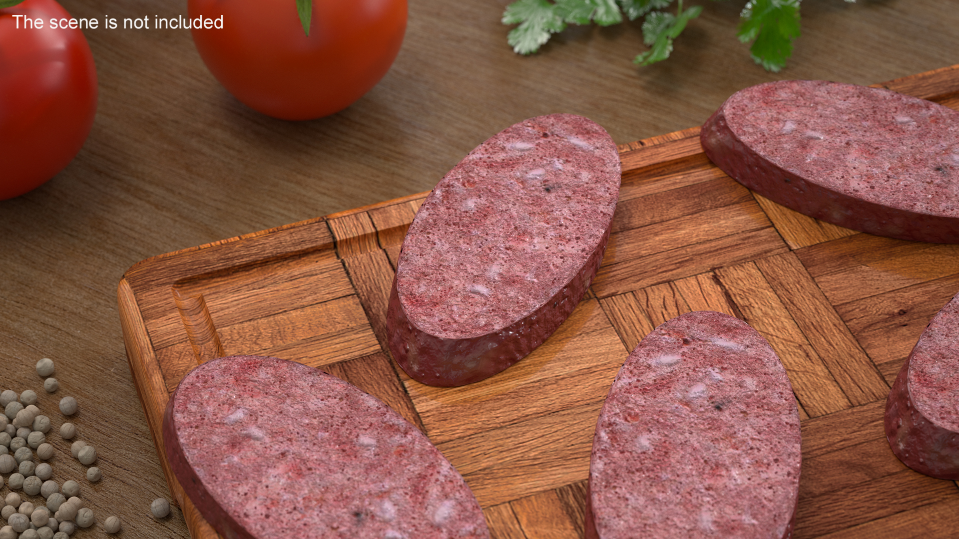 3D model Slice Smoked Sausage