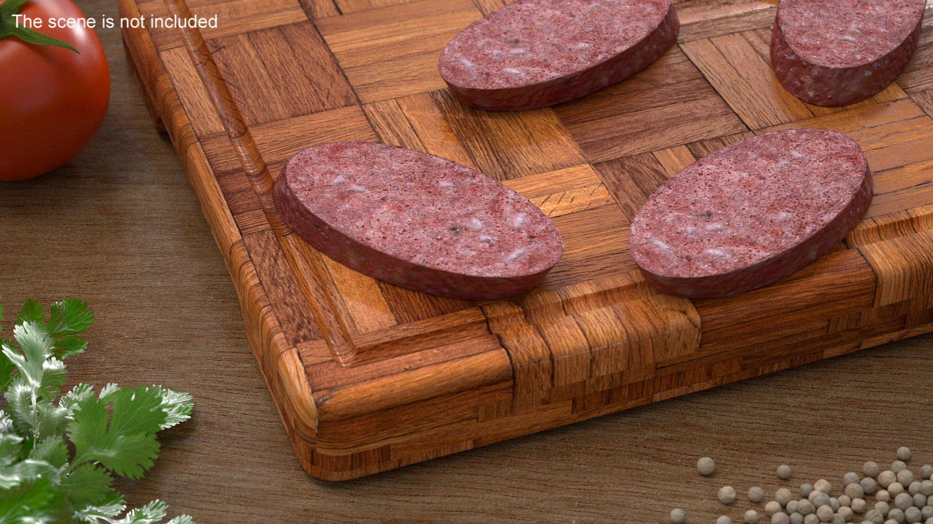3D model Slice Smoked Sausage