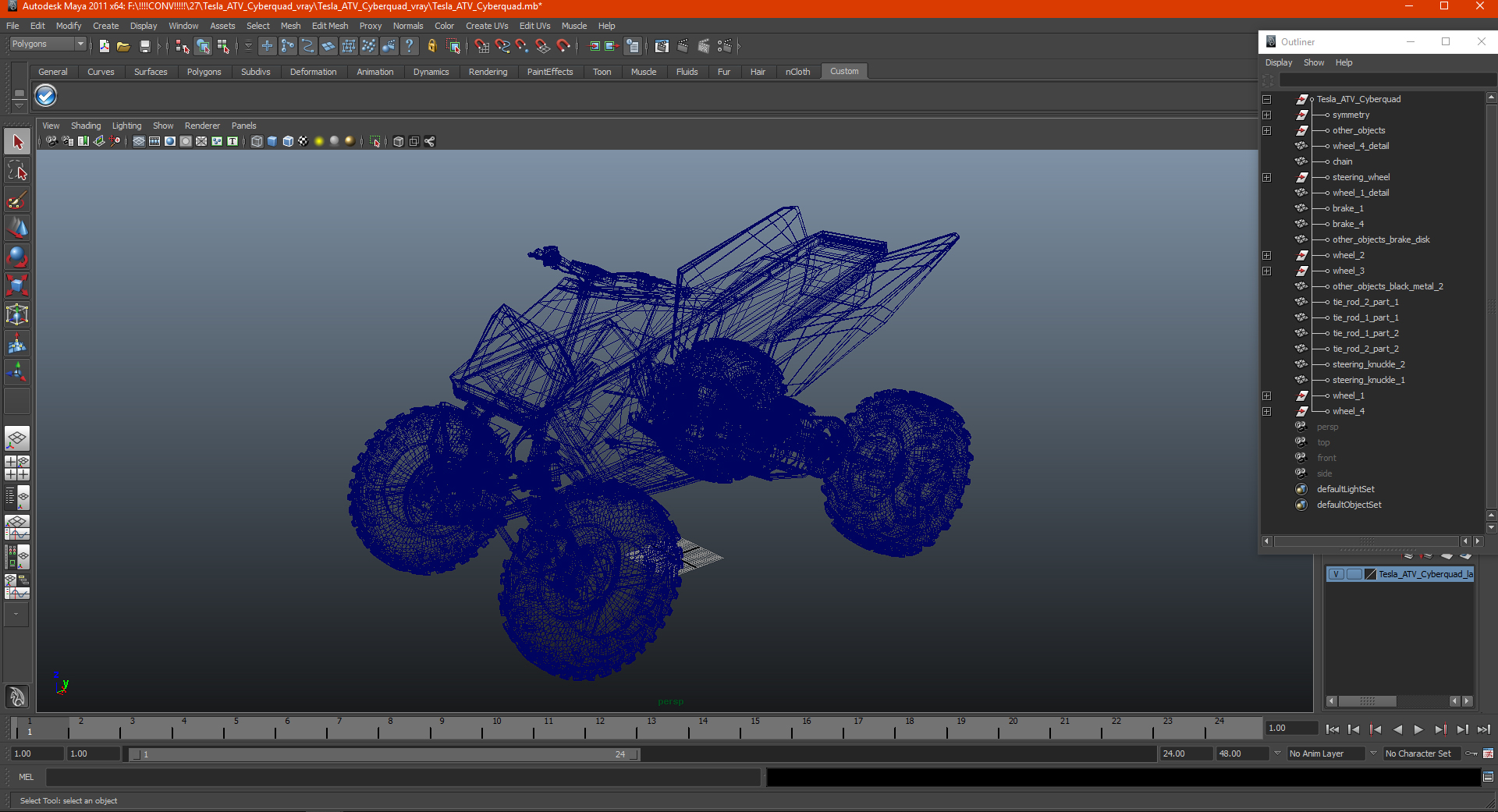 Tesla ATV Cyberquad 3D model