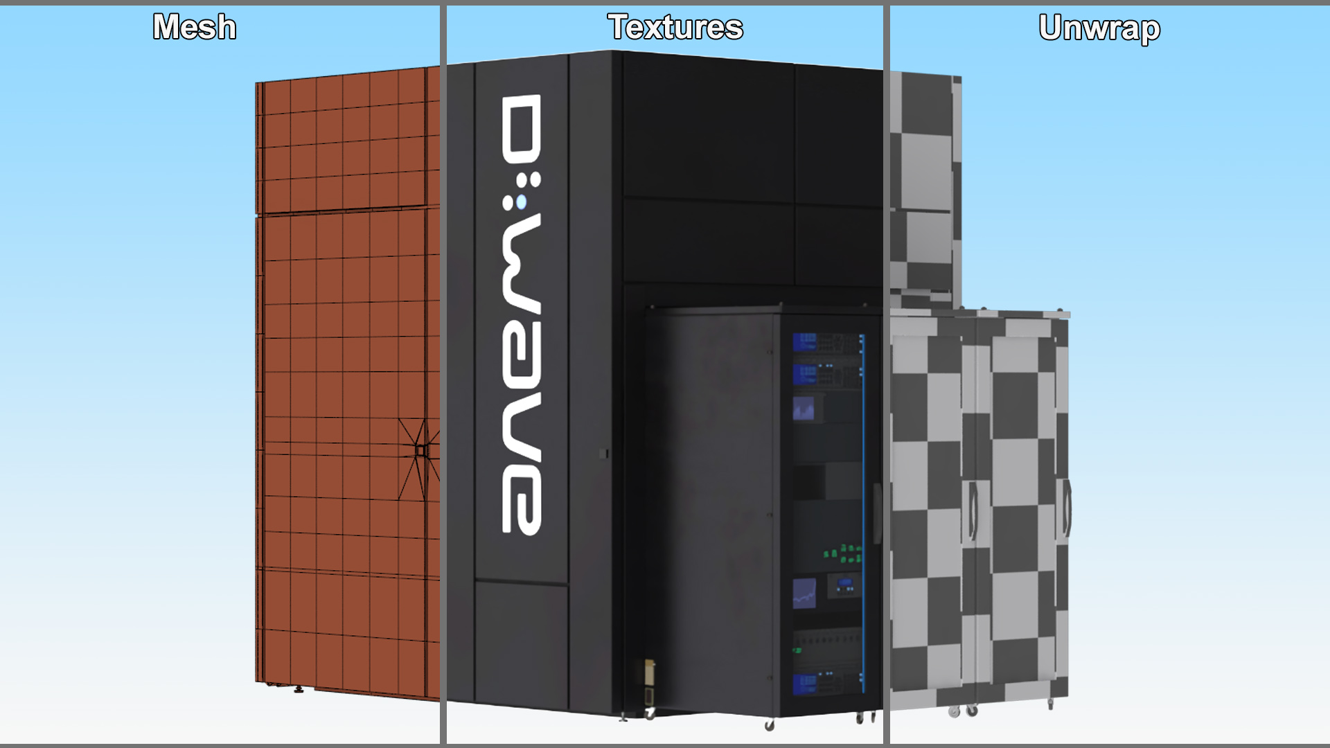 3D D-Wave Quantum Computer model