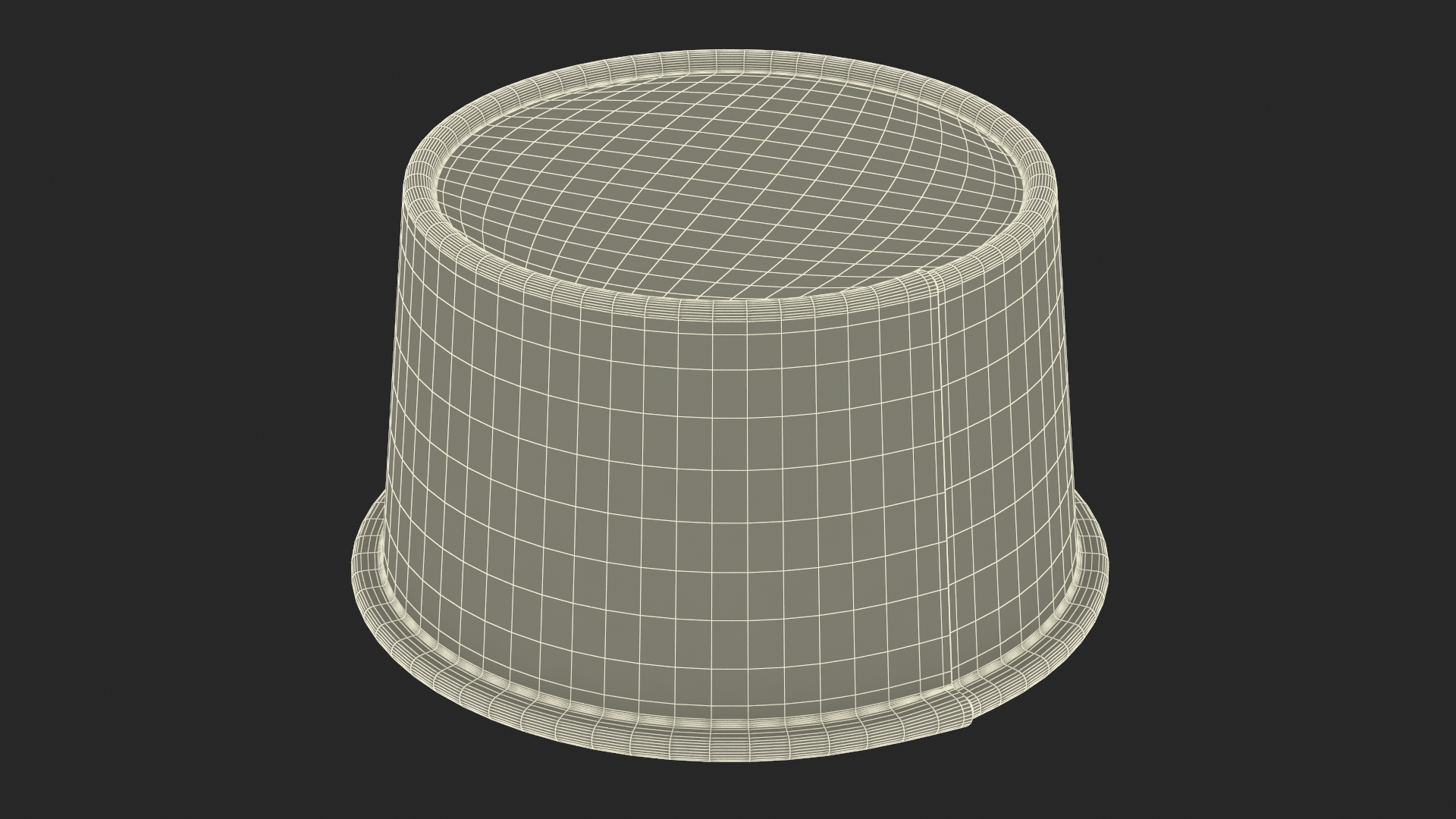 3D Cardboard Ice Cream Cup model