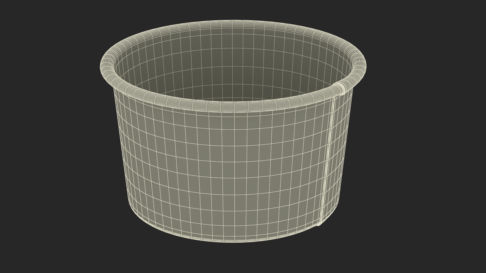 3D Cardboard Ice Cream Cup model
