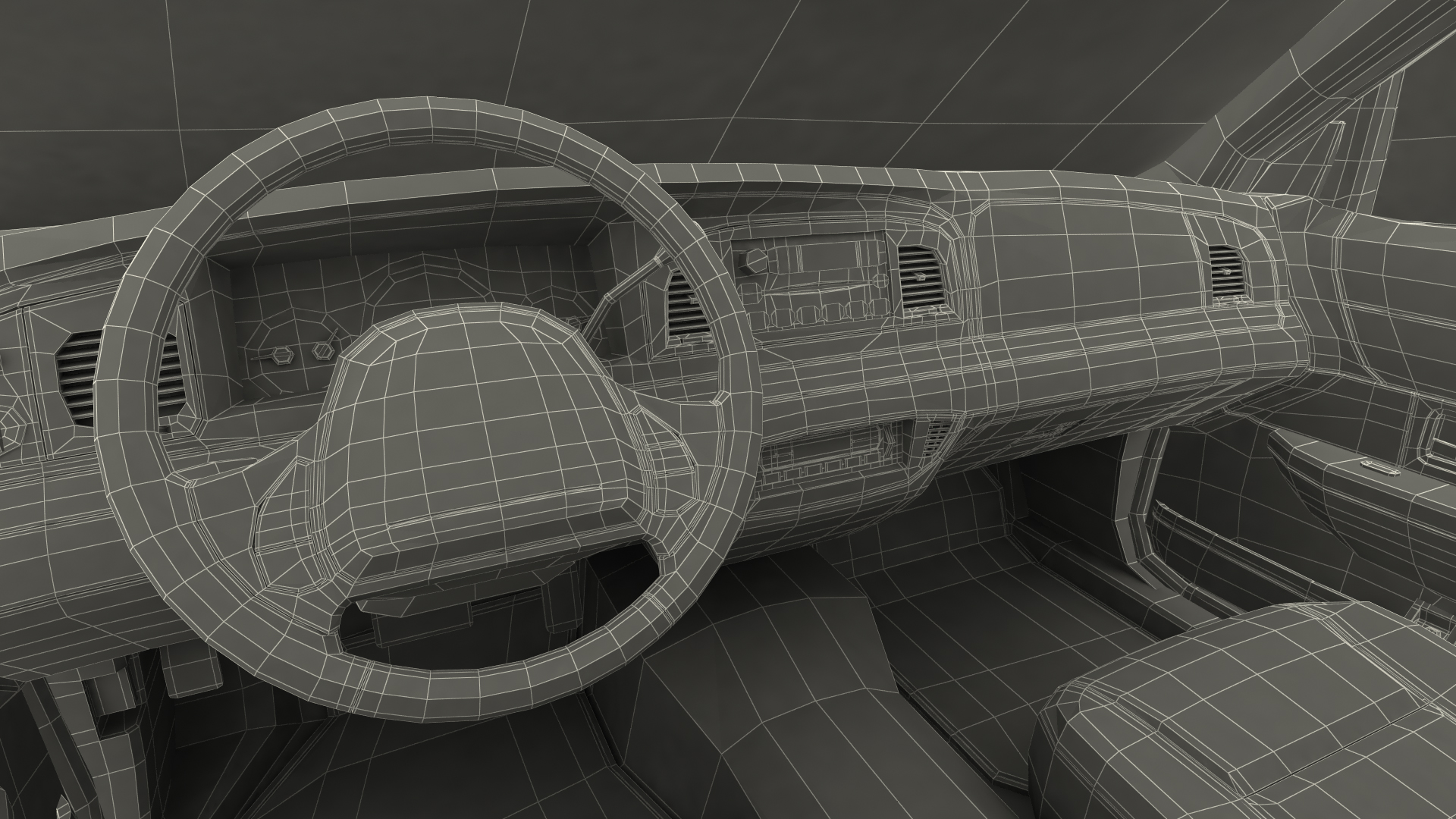 3D Ford Crown Victoria Yellow Taxi Rigged model