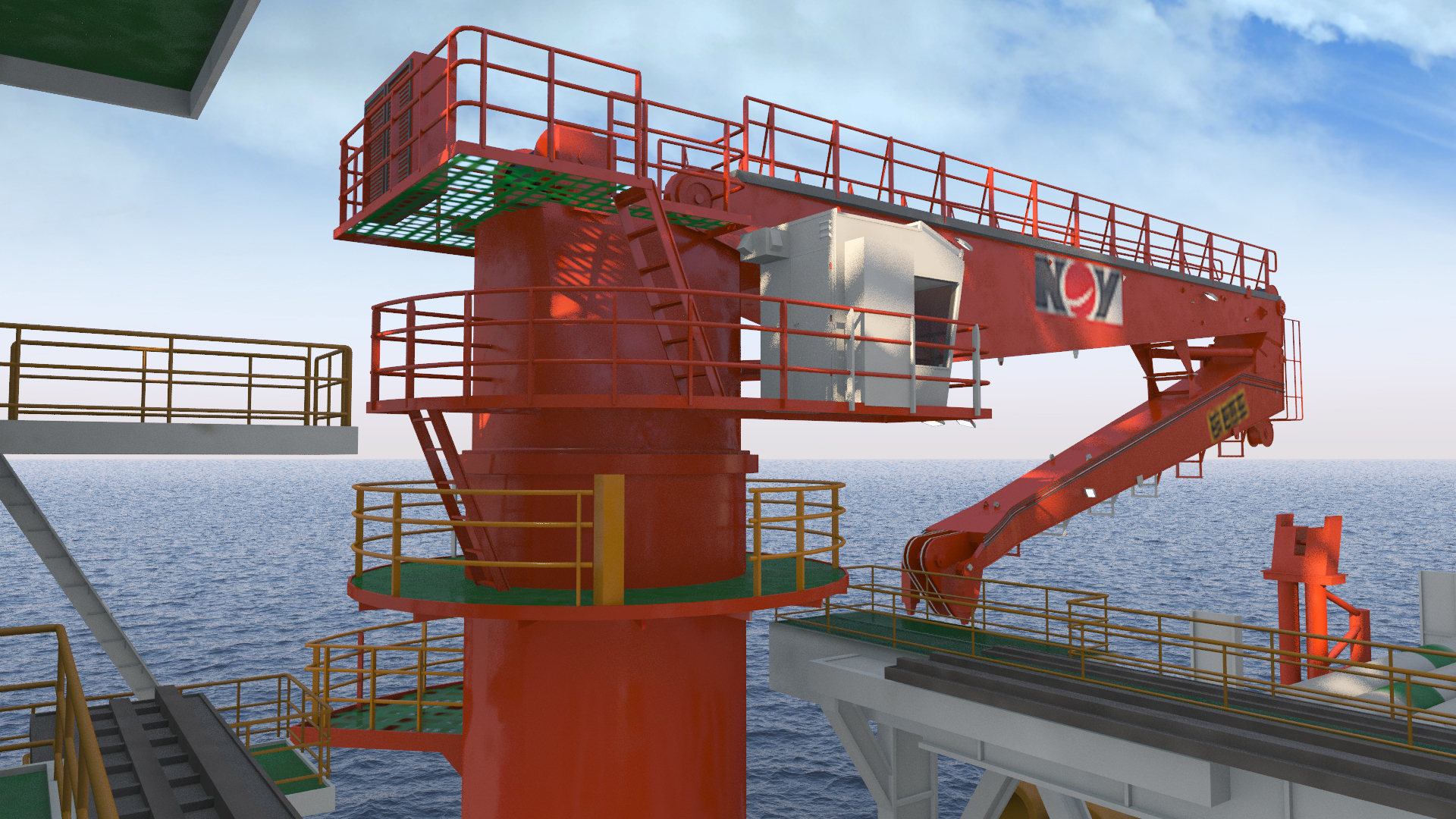 3D WEST VELA Drilling Ship model